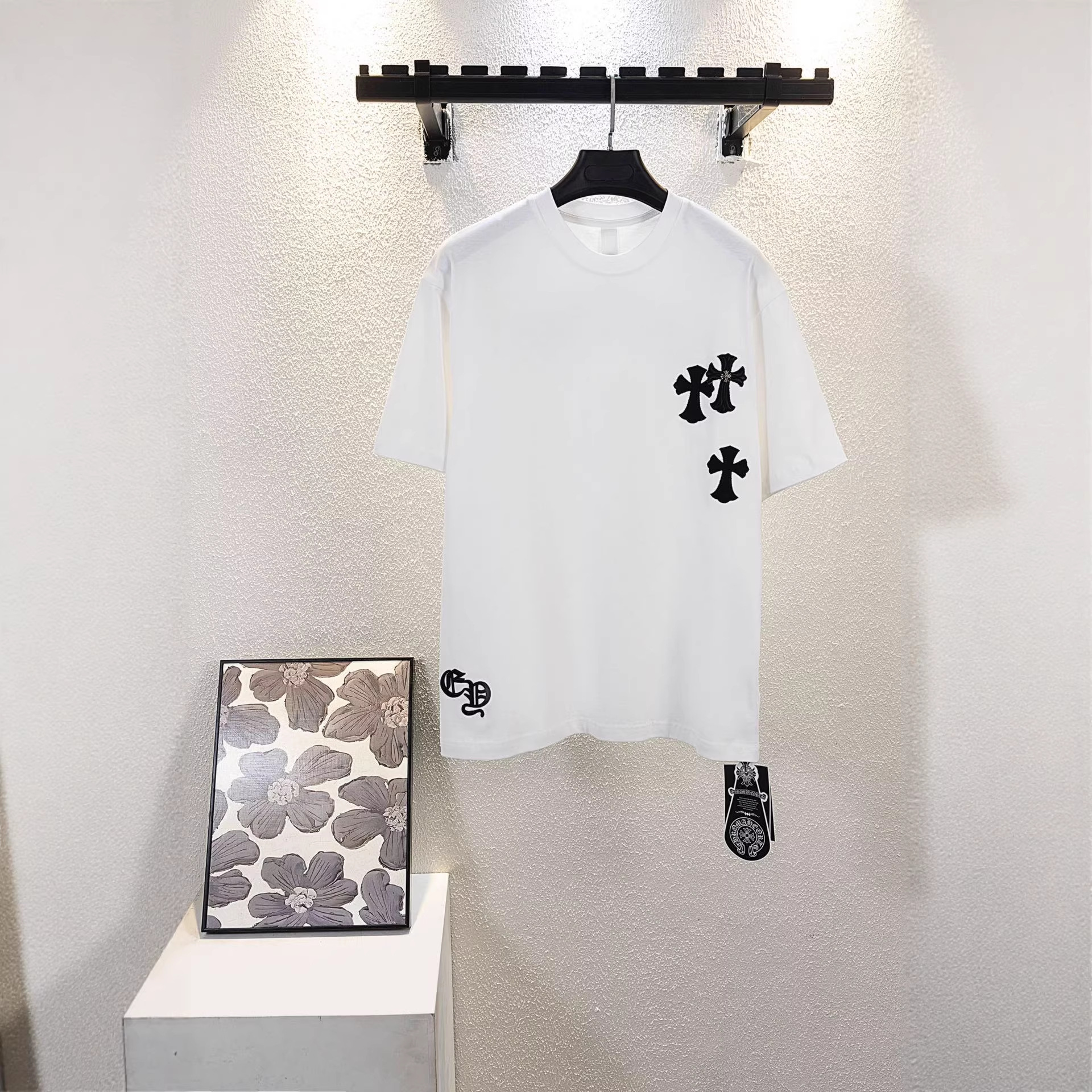 Chrome Hearts/クロムハーツ 2026SS夏新作 半袖Tシャツ 男女兼用 黑/白 CHT-26S26