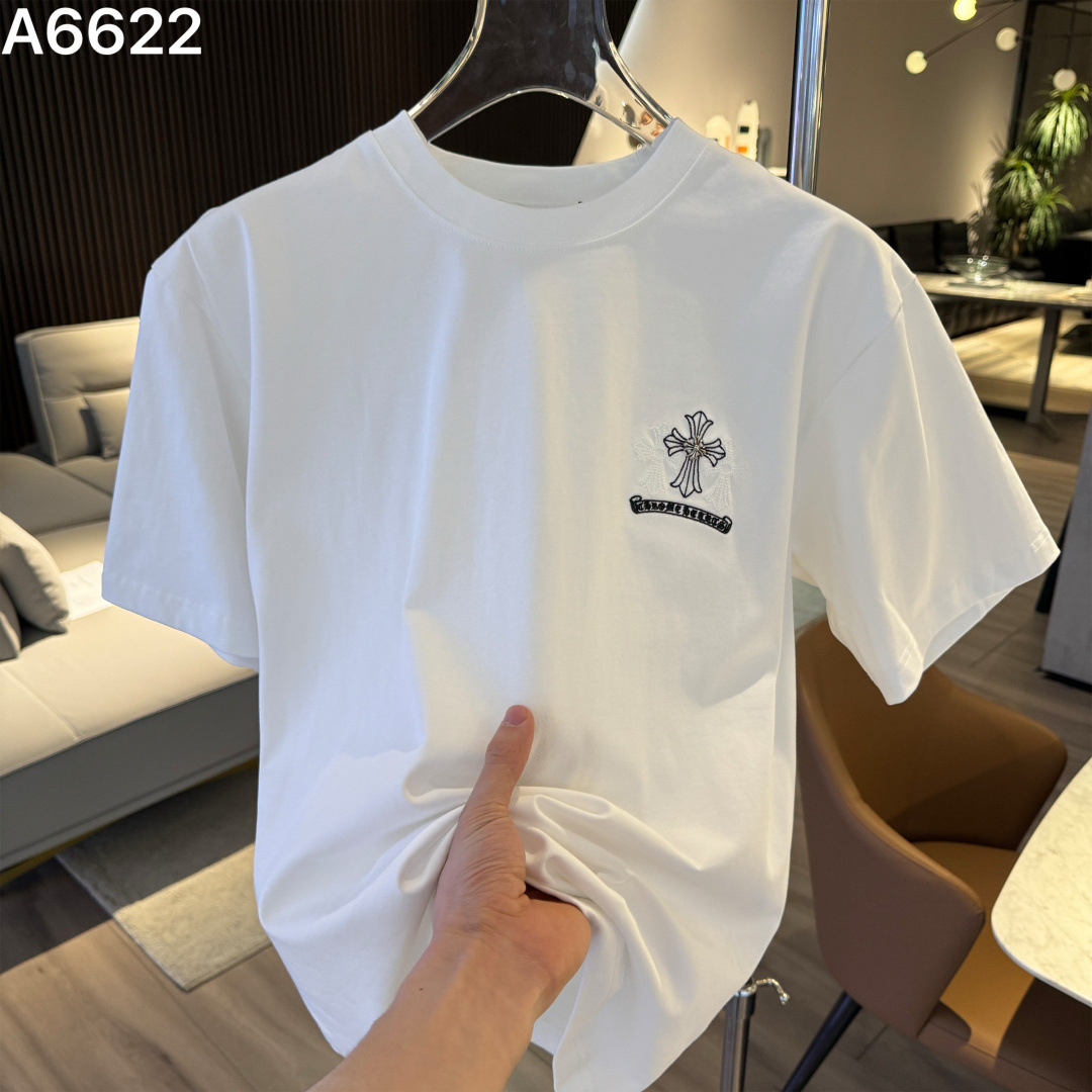 Chrome Hearts/クロムハーツ 2026SS夏新作 半袖Tシャツ 男女兼用 黑/白 CHT-26S27