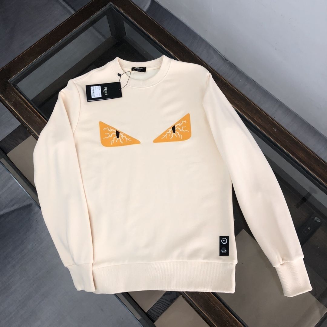 FENDI  パーカー フェンディ プレントおしゃれ 丸首 通勤 通学 メンズ