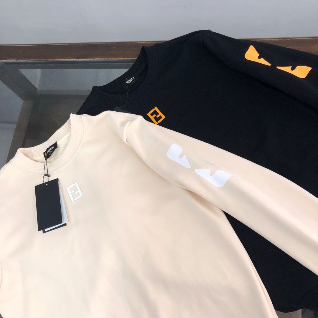 FENDI  パーカー フェンディ おしゃれ 丸首 通勤 通学 秋服 男女兼用