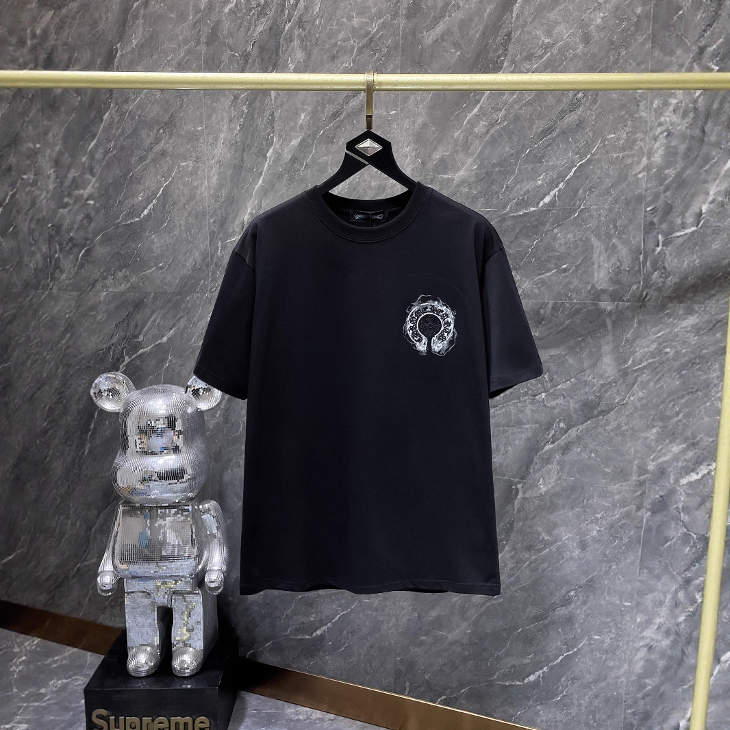【今季注目】Chrome Hearts/クロムハーツ 2026SS夏新作 半袖Tシャツ 男女兼用 黑/白 CHT-26S15