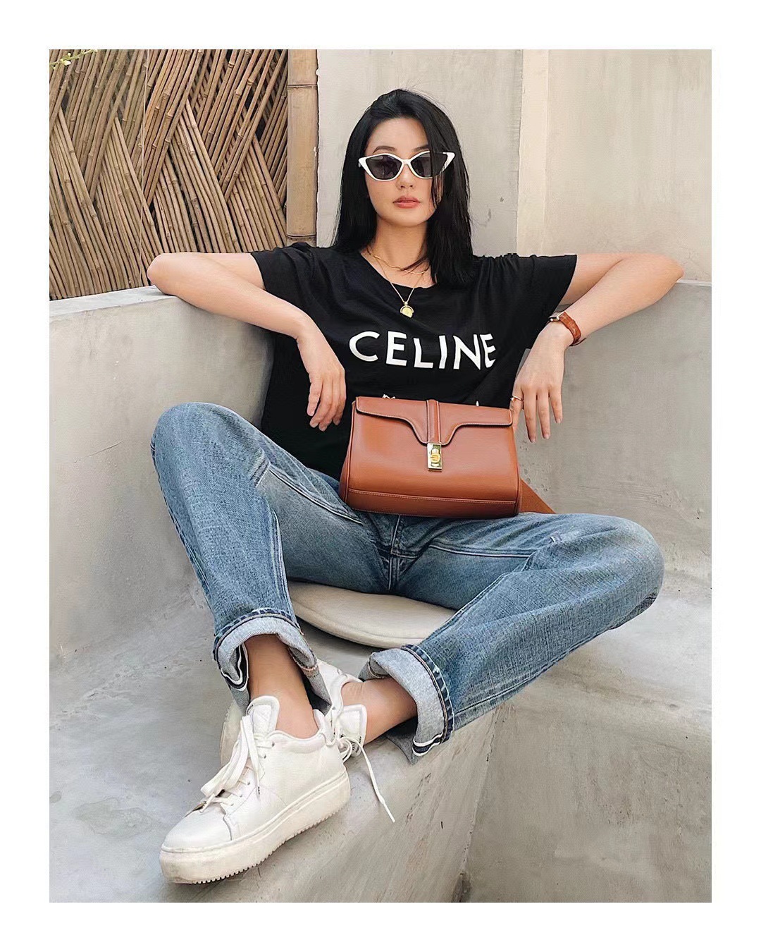 CELINE 2025年春夏新作 クラシックロゴ レタープリント 半袖Tシャツ 【男女兼用】