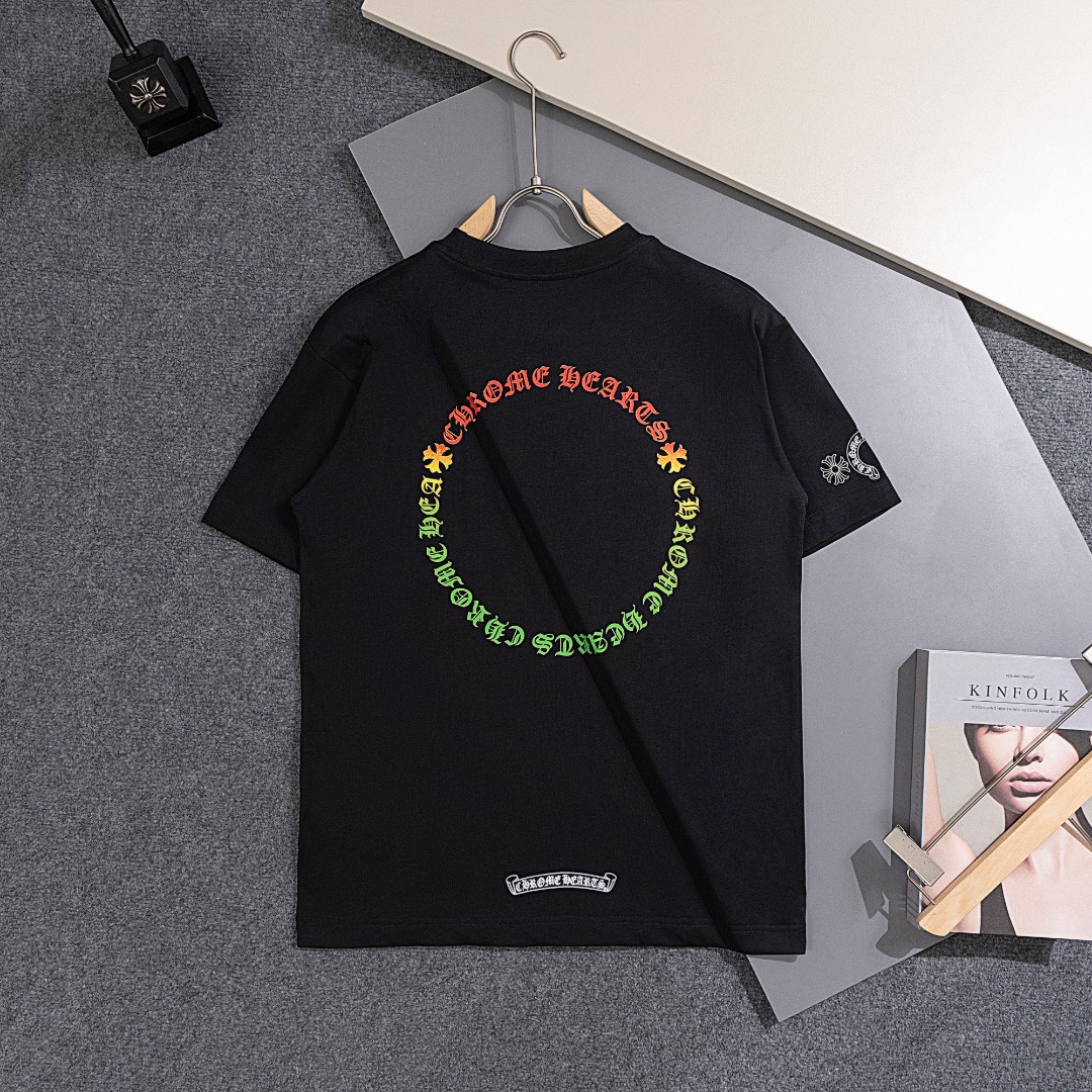Chrome Hearts/クロムハーツ 2026SS夏新作 半袖Tシャツ 男女兼用 黑/白 CHT-26S33 サイズ S~XL