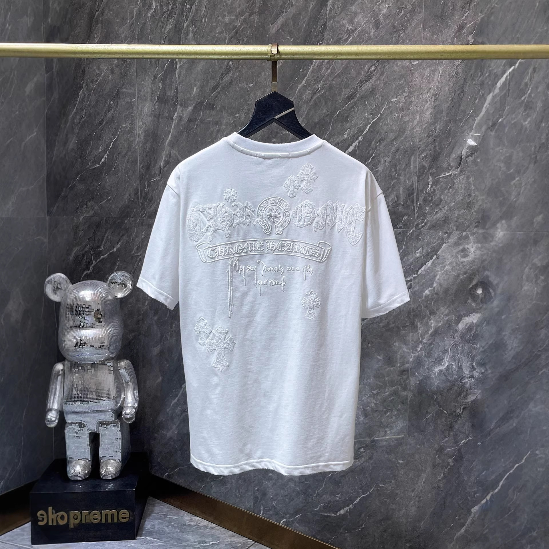 【今季注目】Chrome Hearts/クロムハーツ 2026SS夏新作 半袖Tシャツ 男女兼用 黑/白 CHT-26S13