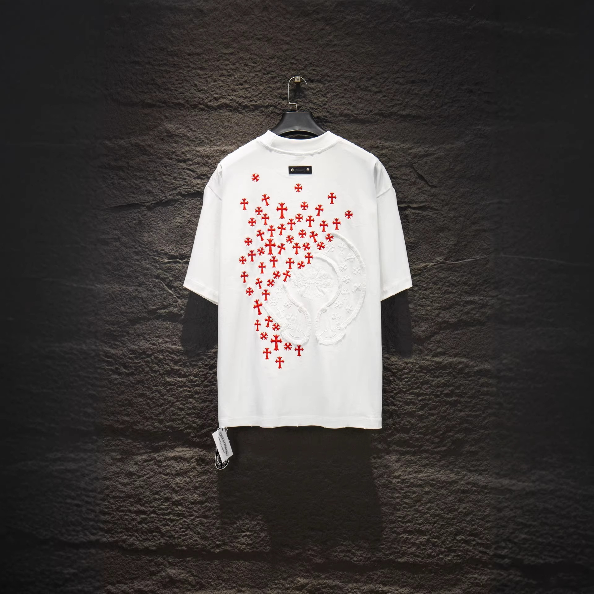 【今季注目】Chrome Hearts/クロムハーツ 2026SS夏新作 半袖Tシャツ 黑/白 CHT-26S10