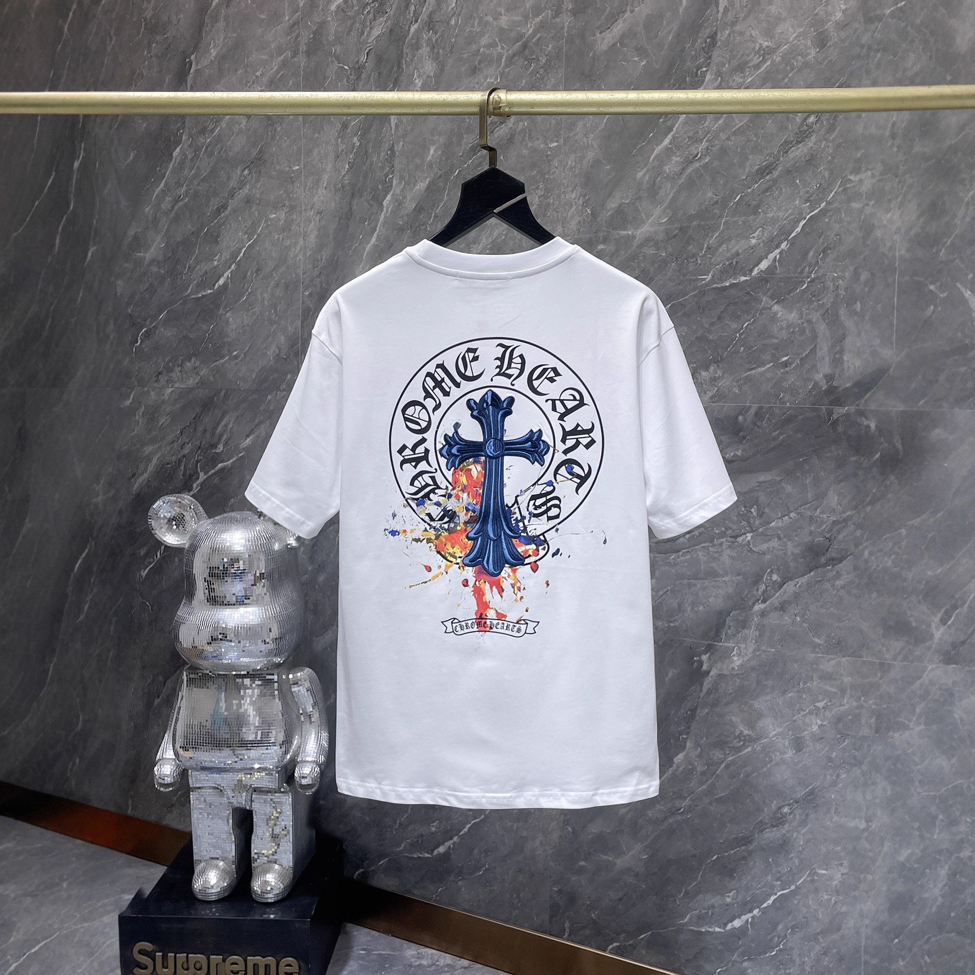 【今季注目】Chrome Hearts/クロムハーツ 2026SS夏新作 半袖Tシャツ 男女兼用 黑/白 CHT-26S17