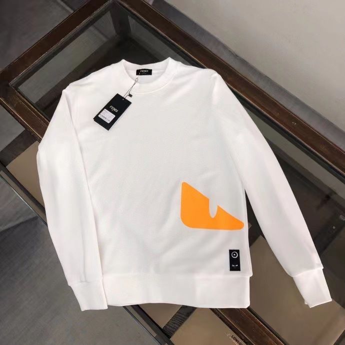FENDI  パーカー フェンディ プレントおしゃれ 丸首 通勤 通学 メンズ