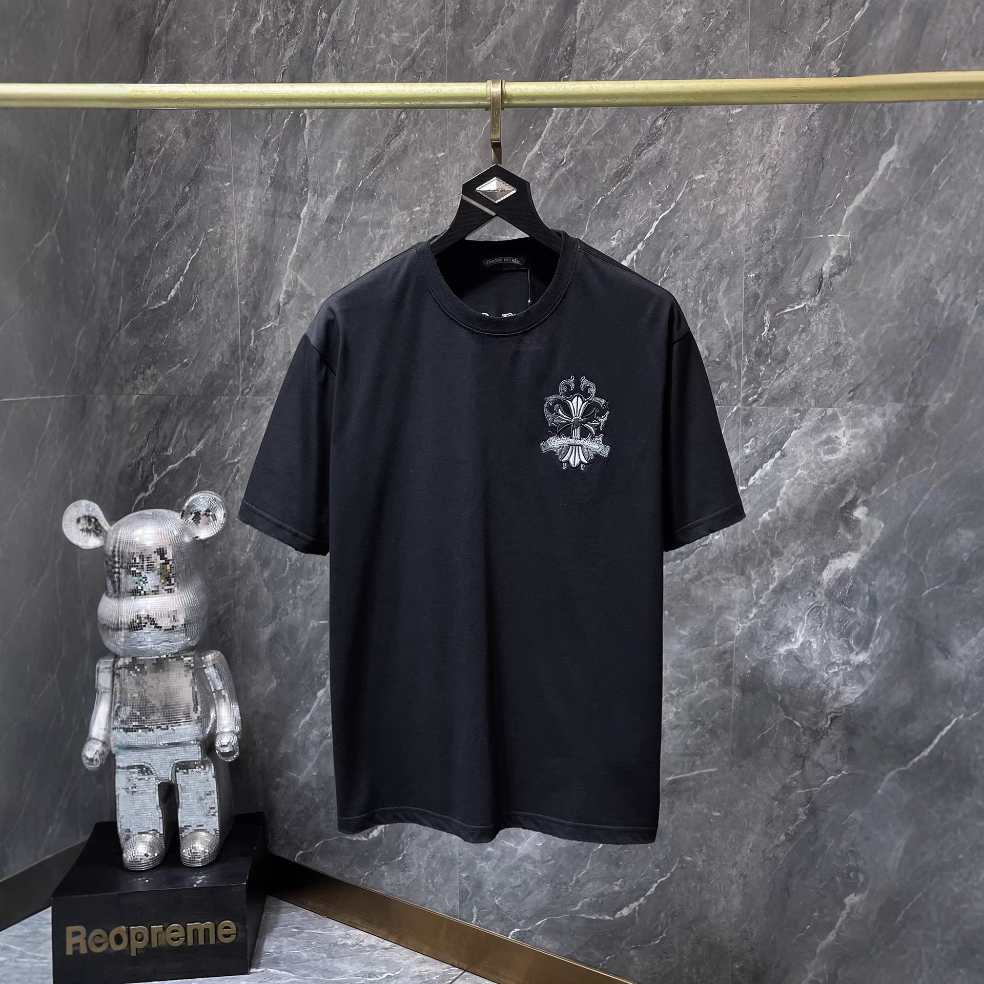 Chrome Hearts/クロムハーツ 2026SS夏新作 半袖Tシャツ 男女兼用 黑/白 CHT-26S25