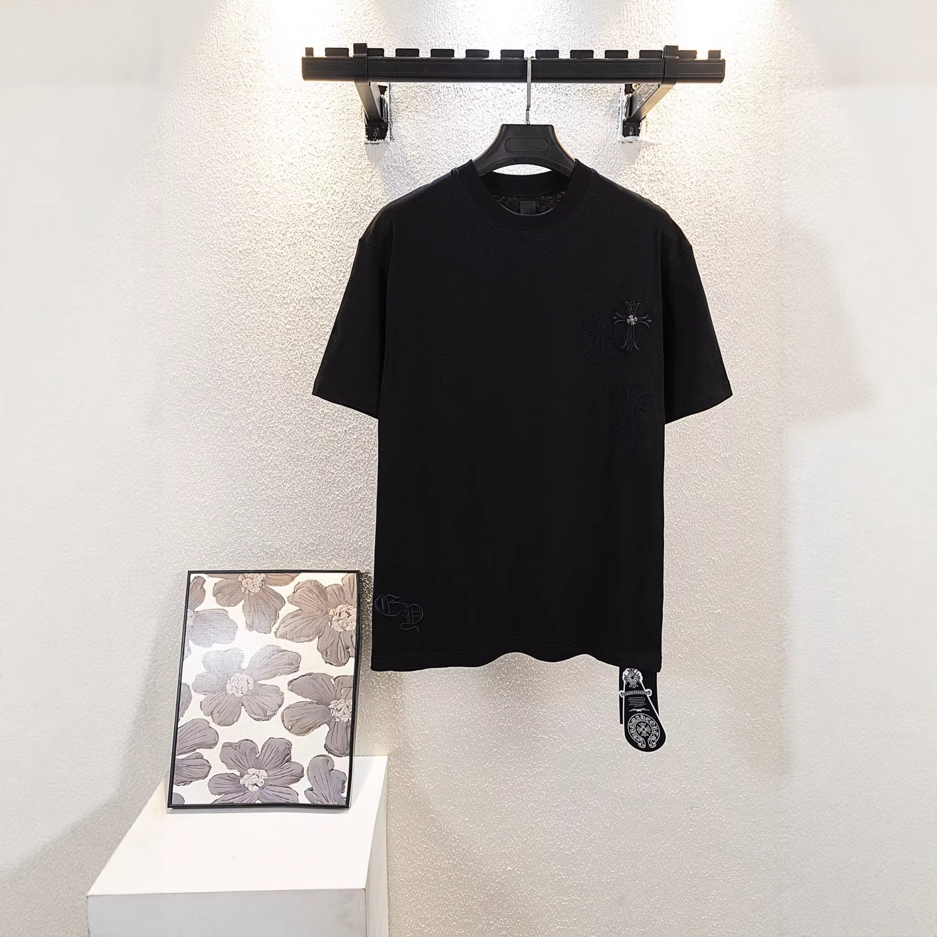 Chrome Hearts/クロムハーツ 2026SS夏新作 半袖Tシャツ 男女兼用 黑/白 CHT-26S26