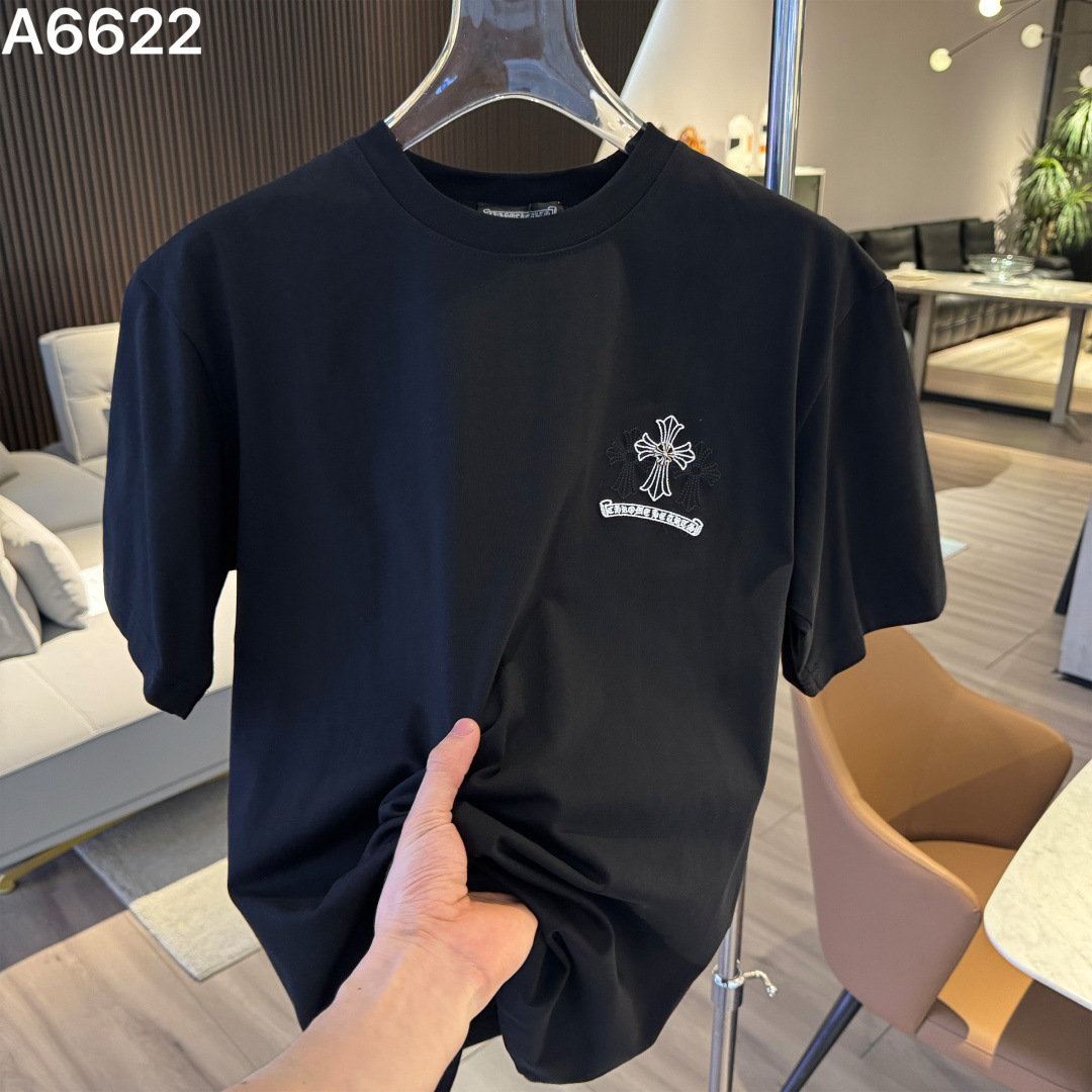 Chrome Hearts/クロムハーツ 2026SS夏新作 半袖Tシャツ 男女兼用 黑/白 CHT-26S27