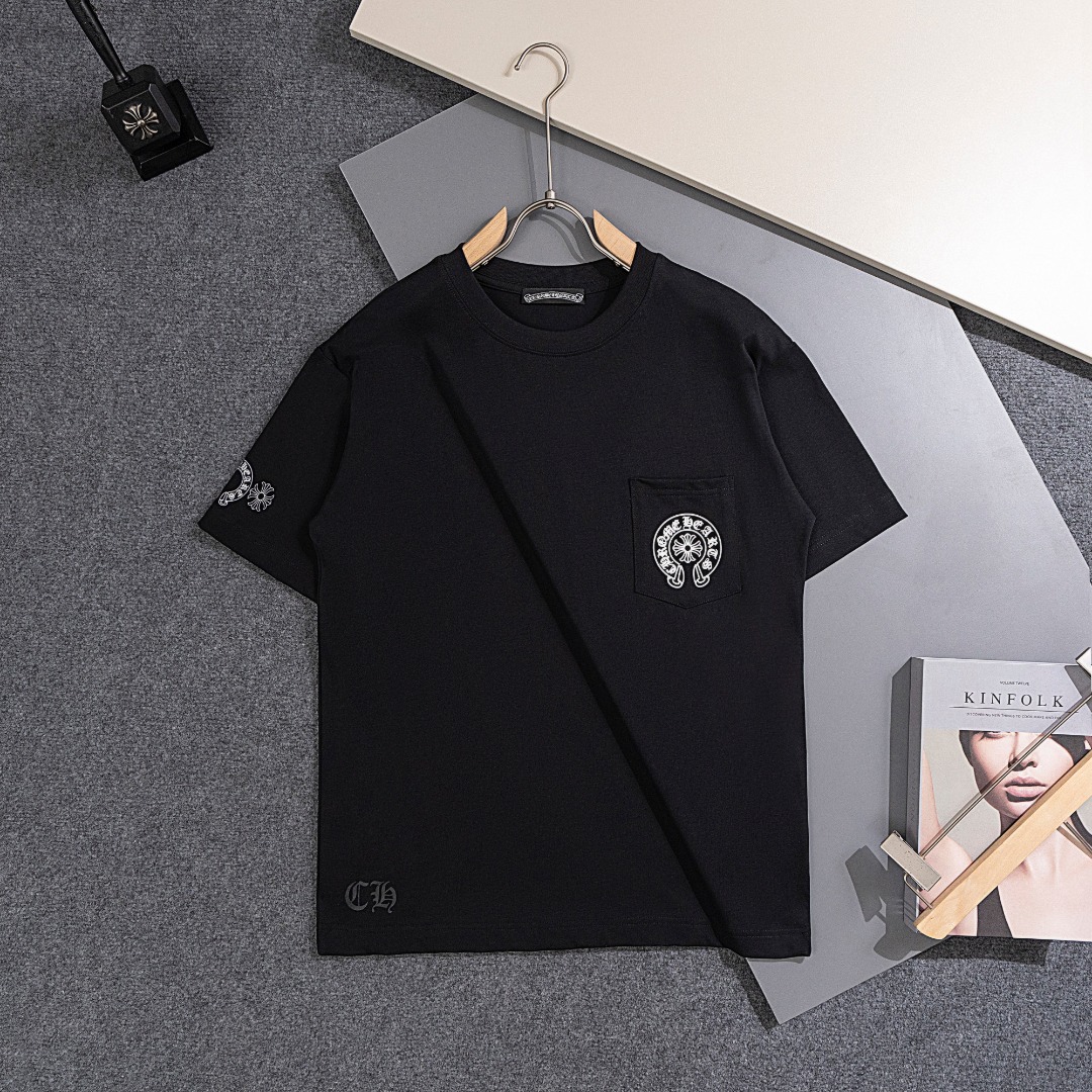 Chrome Hearts/クロムハーツ 2026SS夏新作 半袖Tシャツ 男女兼用 黑/白 CHT-26S33 サイズ S~XL