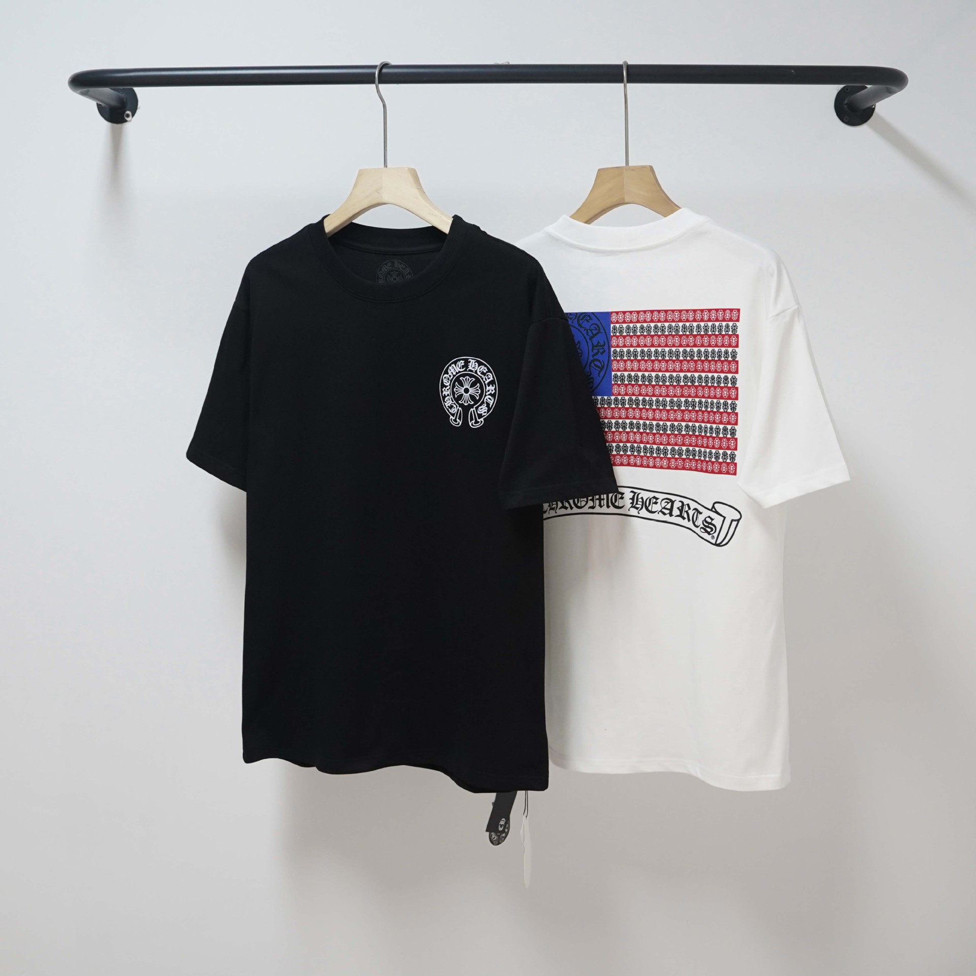 Chrome Hearts/クロムハーツ 2026SS夏新作 半袖Tシャツ 男女兼用 黑/白 CHT-26S28