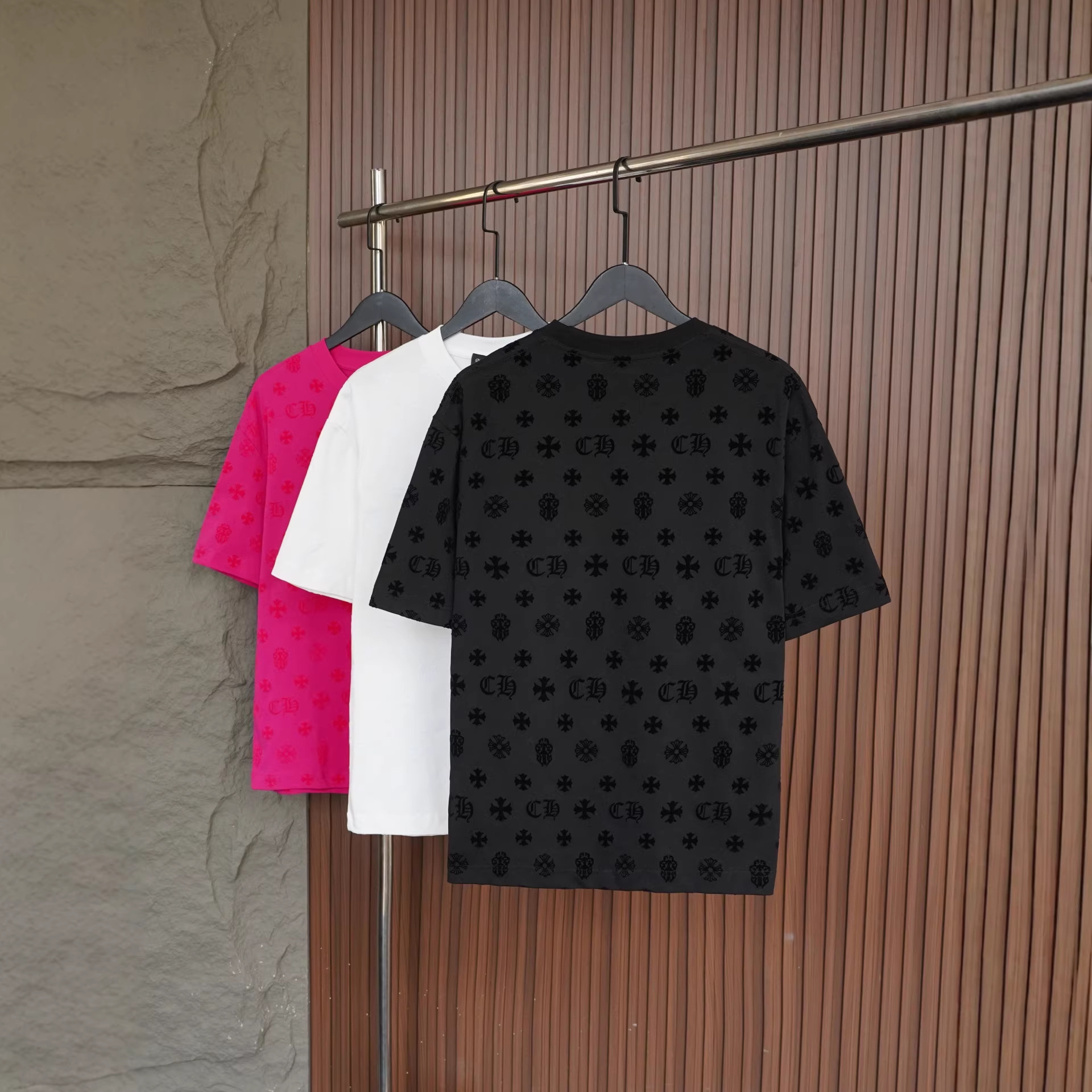 Chrome Hearts/クロムハーツ 2026SS夏新作 半袖Tシャツ 男女兼用 黑/白 CHT-26S29