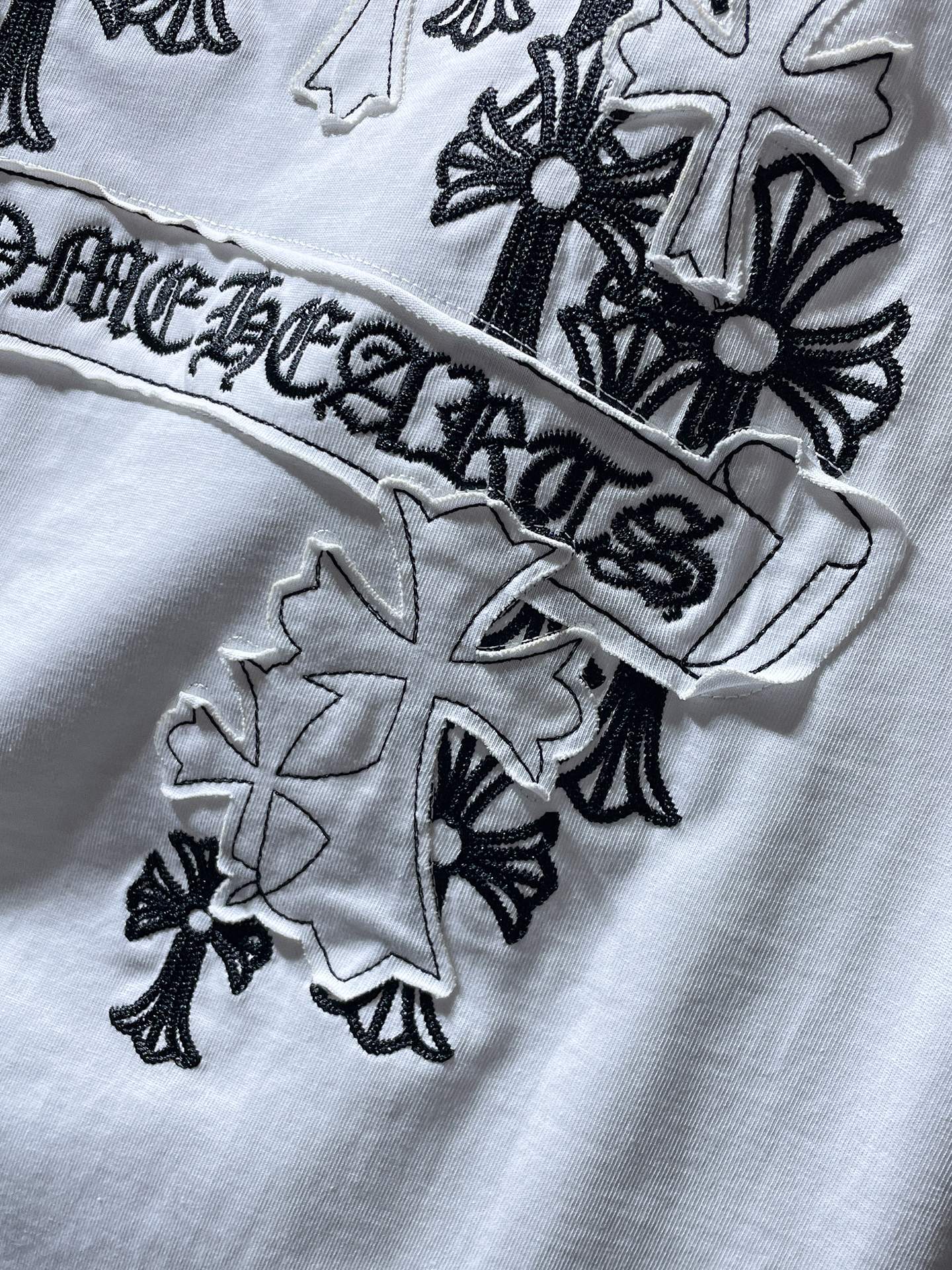 【今季注目】Chrome Hearts/クロムハーツ 2026SS夏新作 半袖Tシャツ 男女兼用 黑/白 CHT-26S12