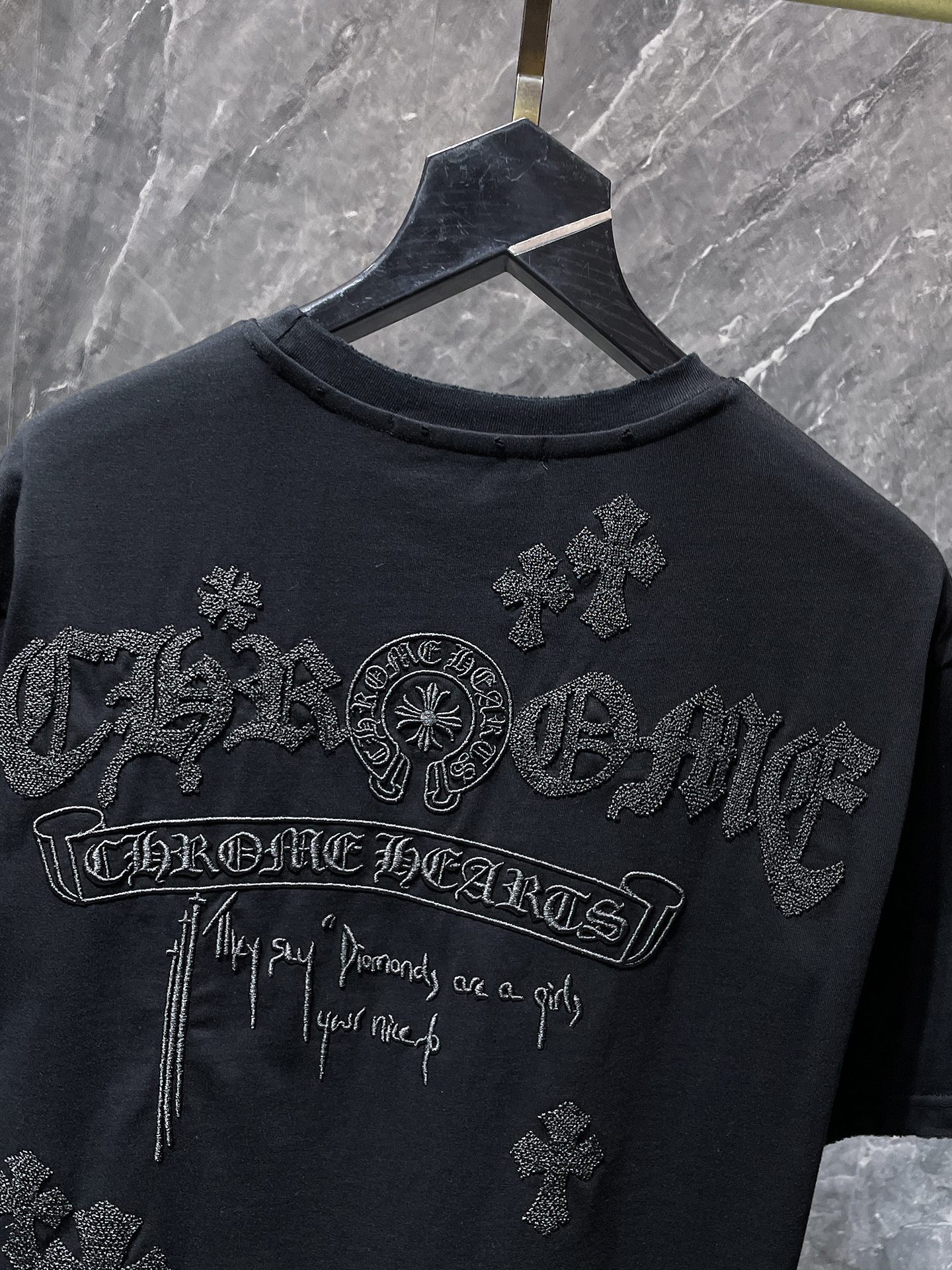 【今季注目】Chrome Hearts/クロムハーツ 2026SS夏新作 半袖Tシャツ 男女兼用 黑/白 CHT-26S13