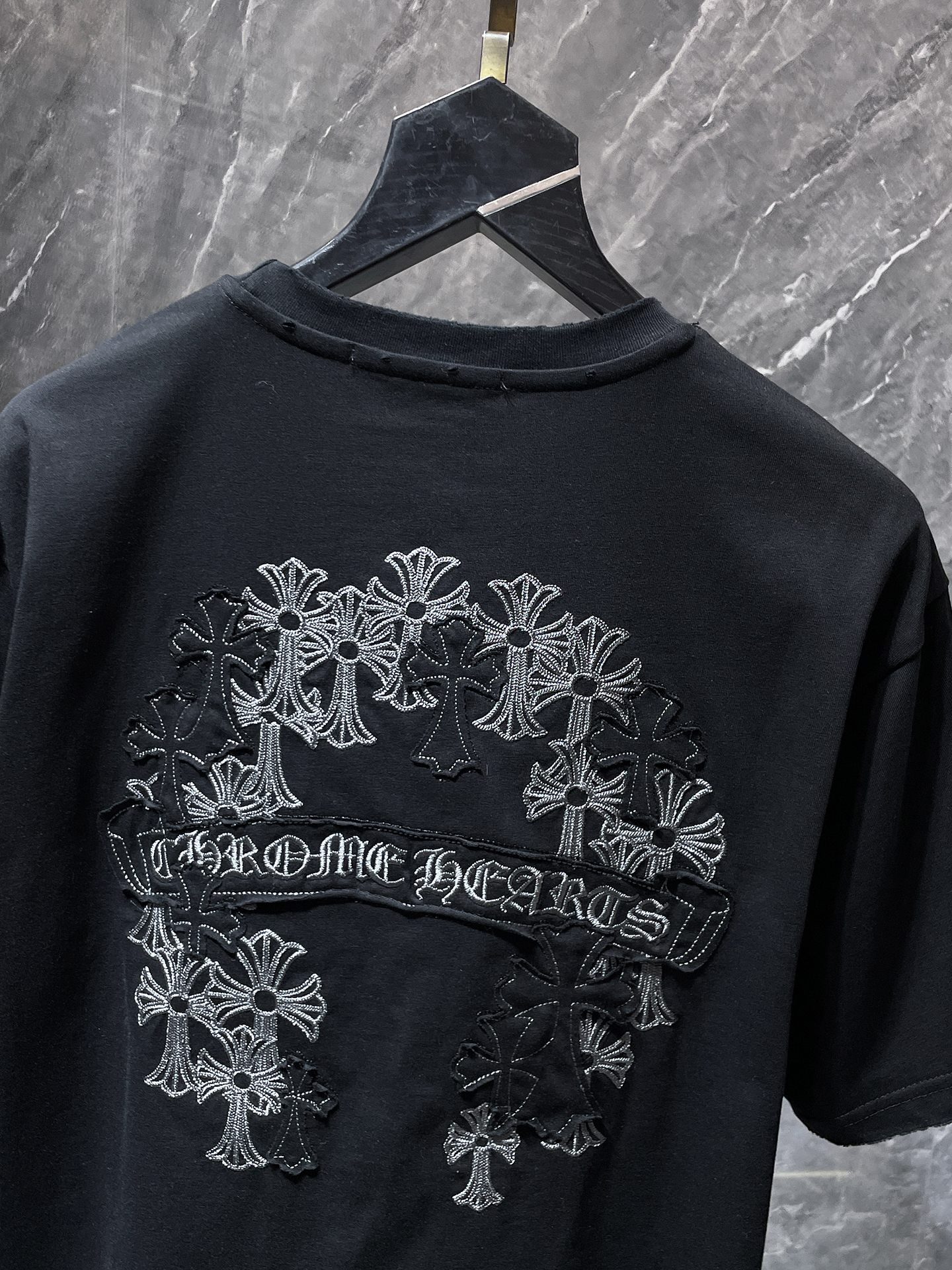 【今季注目】Chrome Hearts/クロムハーツ 2026SS夏新作 半袖Tシャツ 男女兼用 黑/白 CHT-26S12