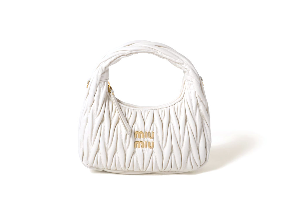 MIU MIU ミュウミュウ超可愛い ショルダーバッグ ショルダーバッグ ピンク ホワイト ブラック