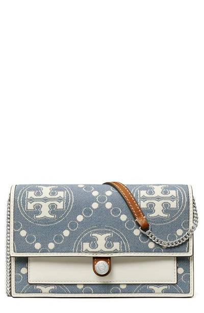 ToryBurch トリーバーチ デニム ティーモノグラム スモール ショルダーバッグ