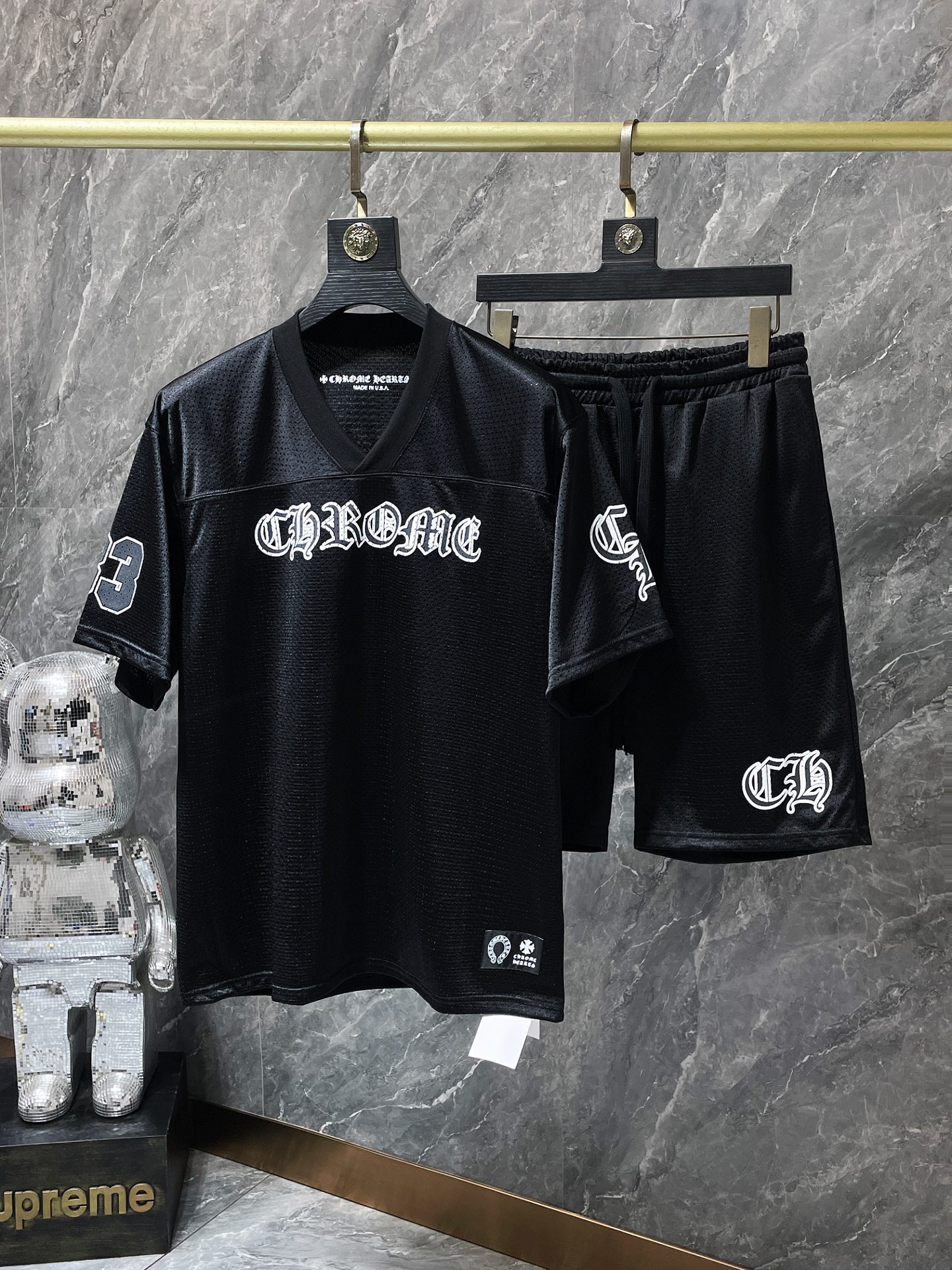 クロムハーツ Tシャツ 梵字 メッシュ ホッケーシャツ (ジャージ)