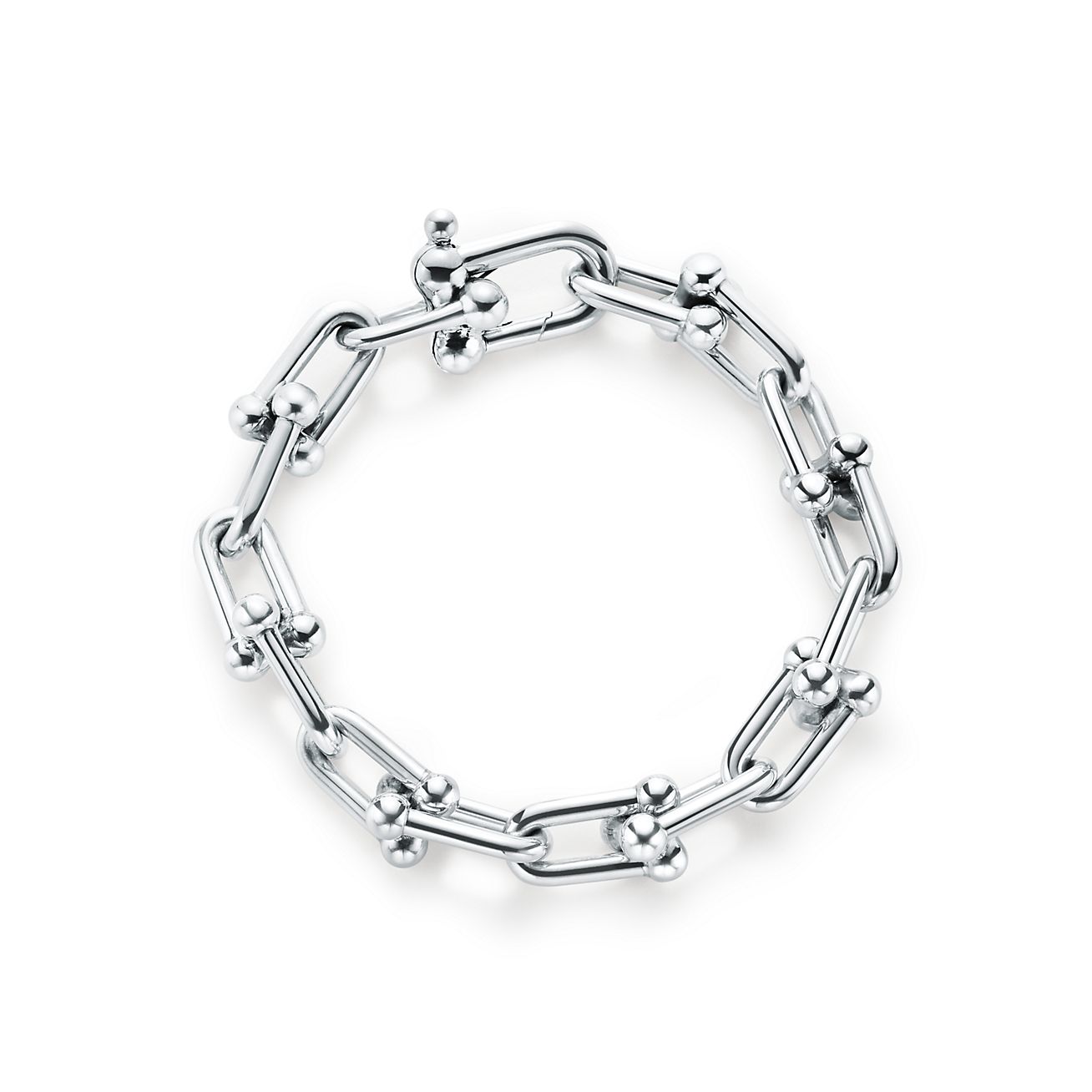 ティファニー/Tiffany ハードウェア リンク ブレスレット スターリングシルバー（ラージ） 男女兼用