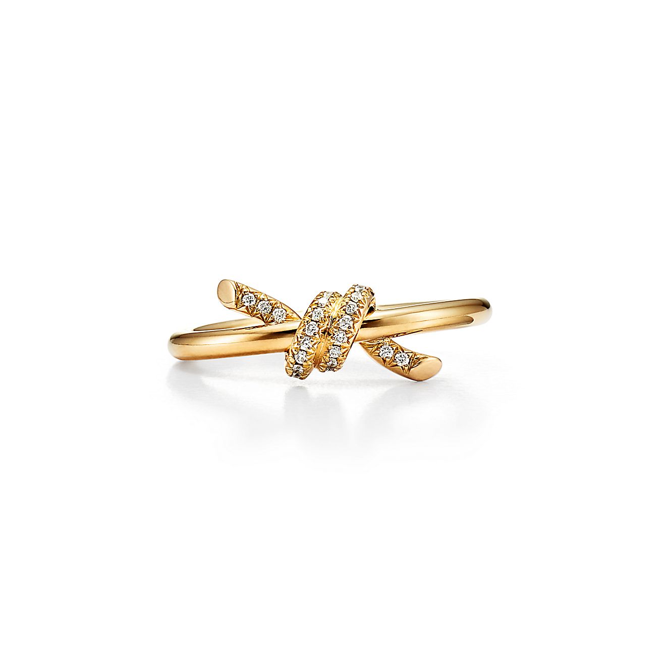 ティファニー/Tiffany ノット リング ダイヤモンド イエローゴールド