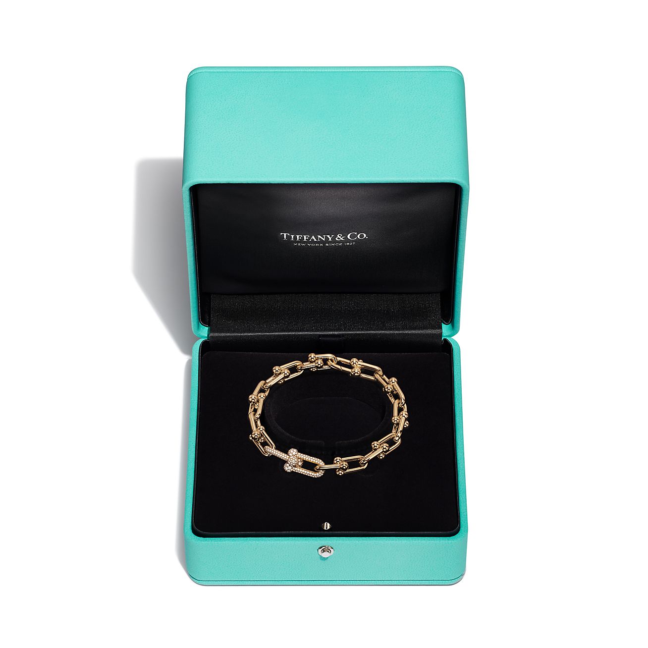 ティファニー/Tiffany ハードウェア リンク ブレスレット ダイヤモンド イエローゴールド - 男女兼用