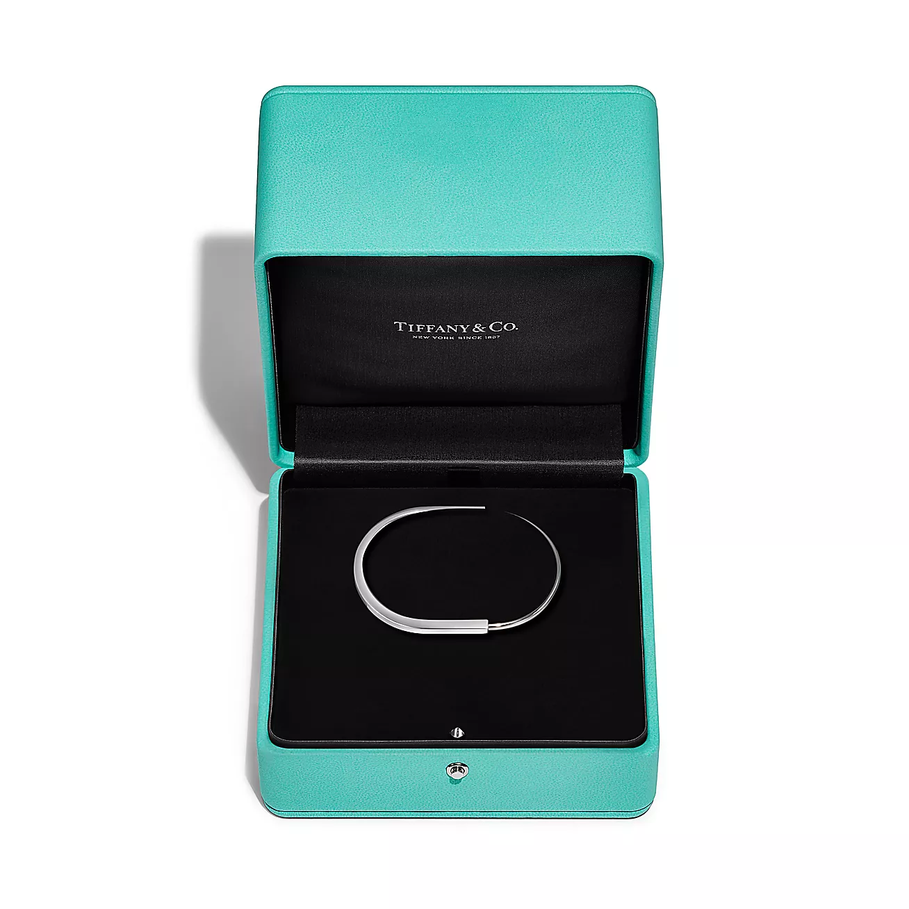 ティファニー ロック ナロー バングル ホワイトゴールド