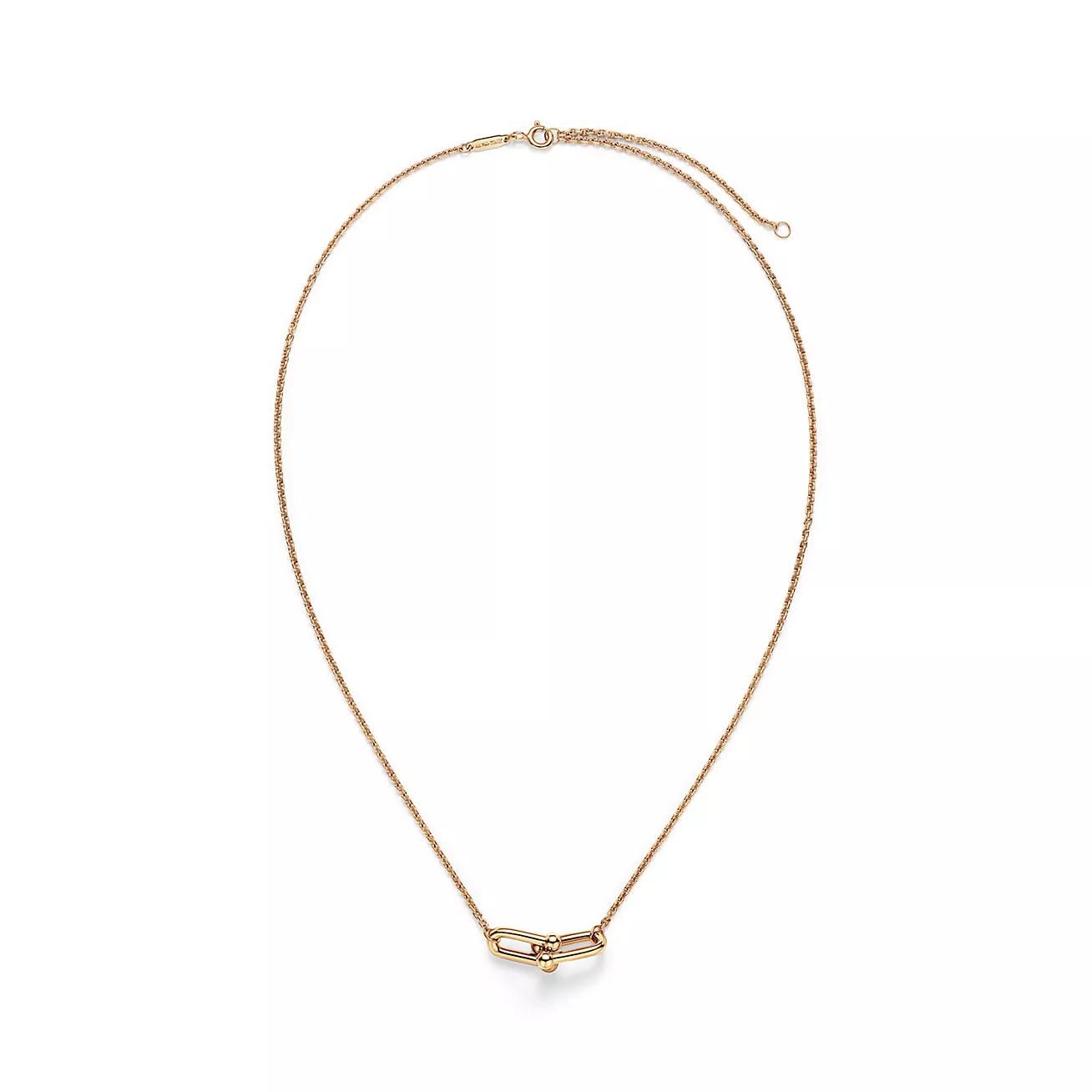 ティファニー ハードウェア ダブル リンク ペンダント イエローゴールド（スモール）