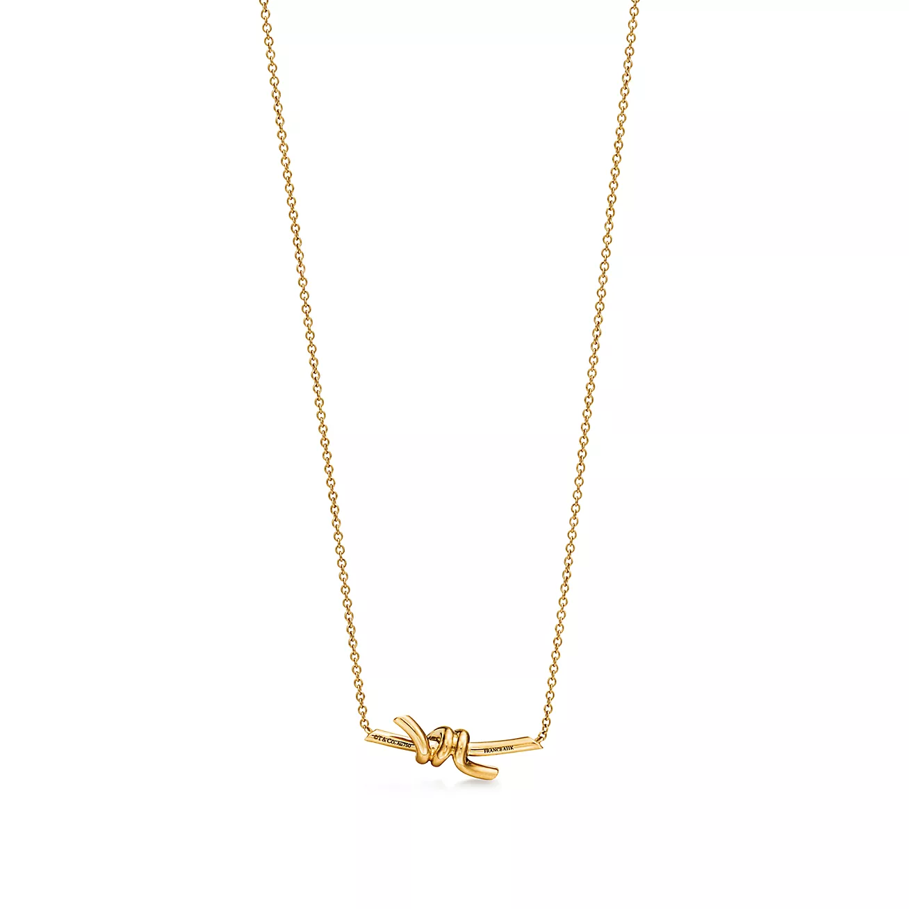 ティファニー/Tiffany ノット ペンダント イエローゴールド（スモール）