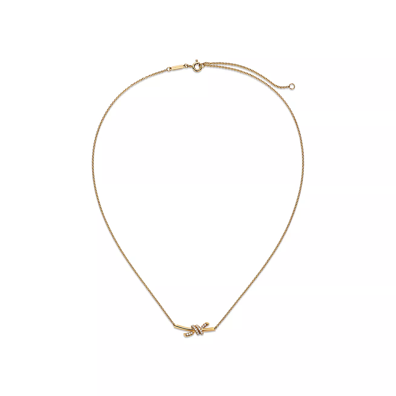 ティファニー/Tiffany ノット ペンダント ダイヤモンド イエローゴールド（スモール）