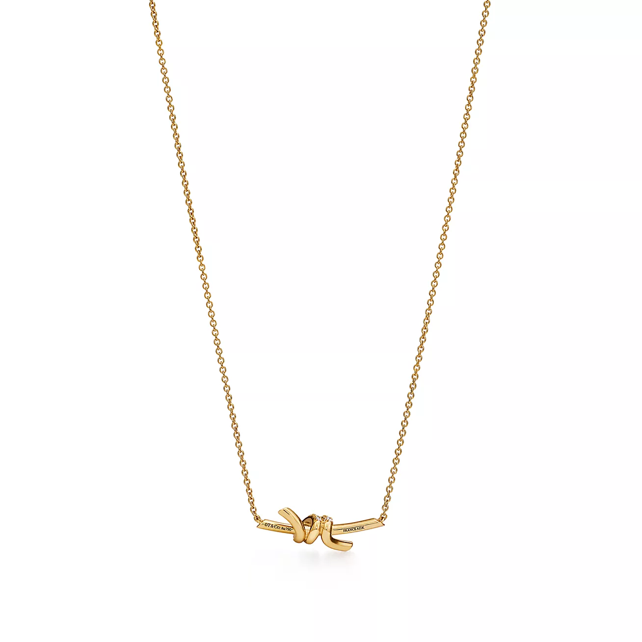 ティファニー/Tiffany ノット ペンダント ダイヤモンド イエローゴールド（スモール）