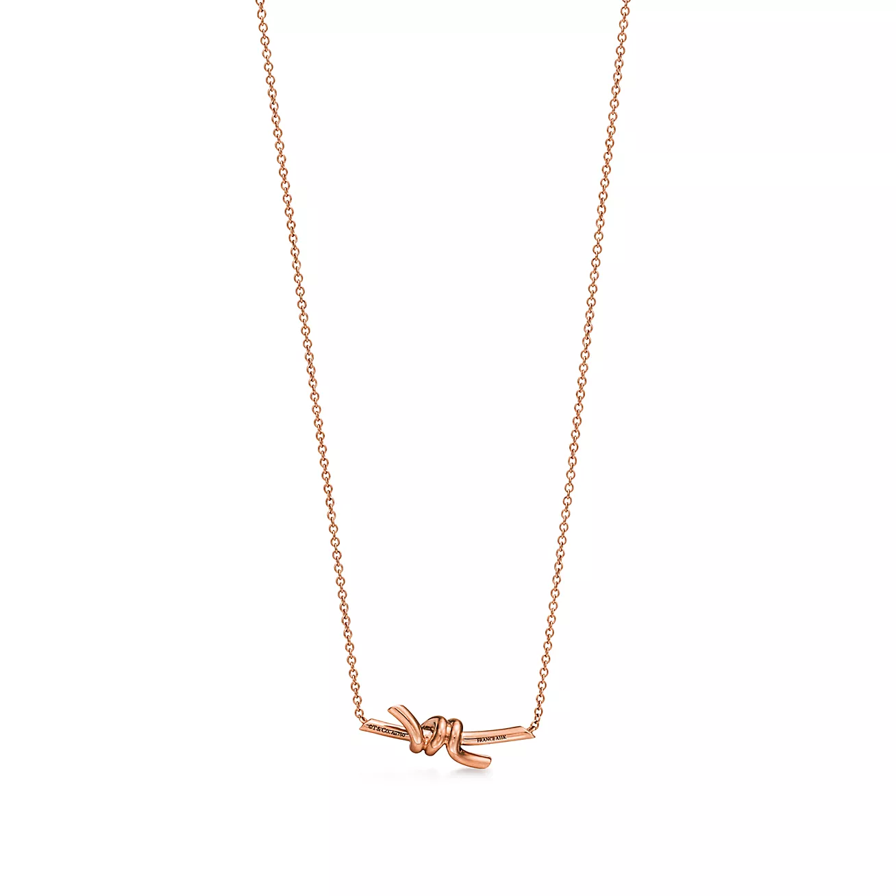 ティファニー/Tiffany ノット ペンダント ローズゴールド（スモール）