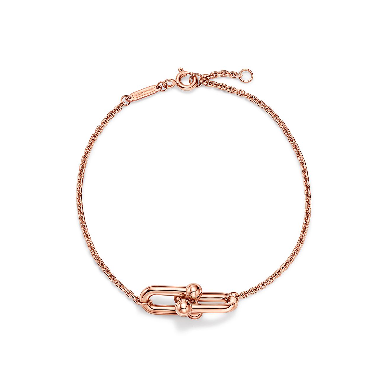 ティファニー/Tiffany ハードウェア ダブル リンク ブレスレット イエローゴールド
