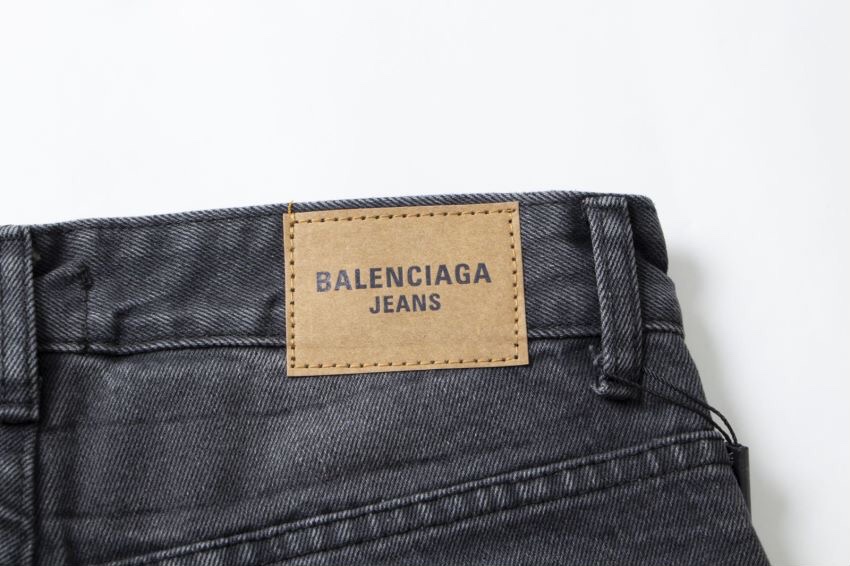 Balenciaga 水洗いフィットストレートカジュアルジーンズ水洗いブラック28.30.32.34.36