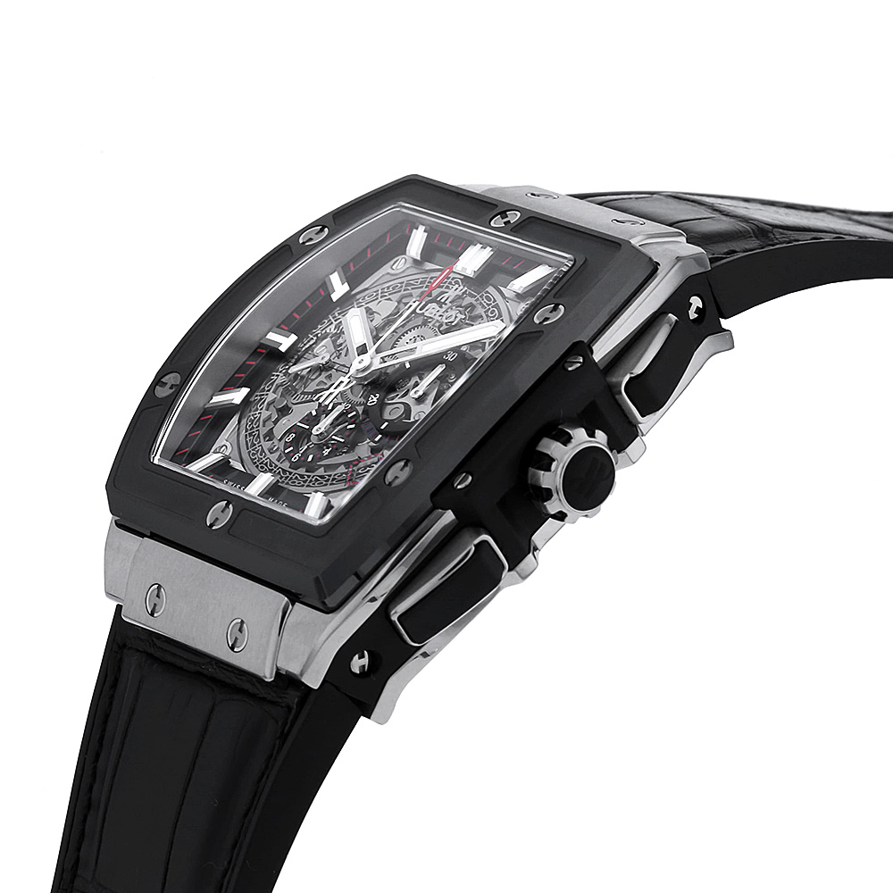 HUBLOT スピリット オブ ビッグバン チタニウム セラミック 601.NM.0173.LR スケルトン/Skeleton 中古 メンズ