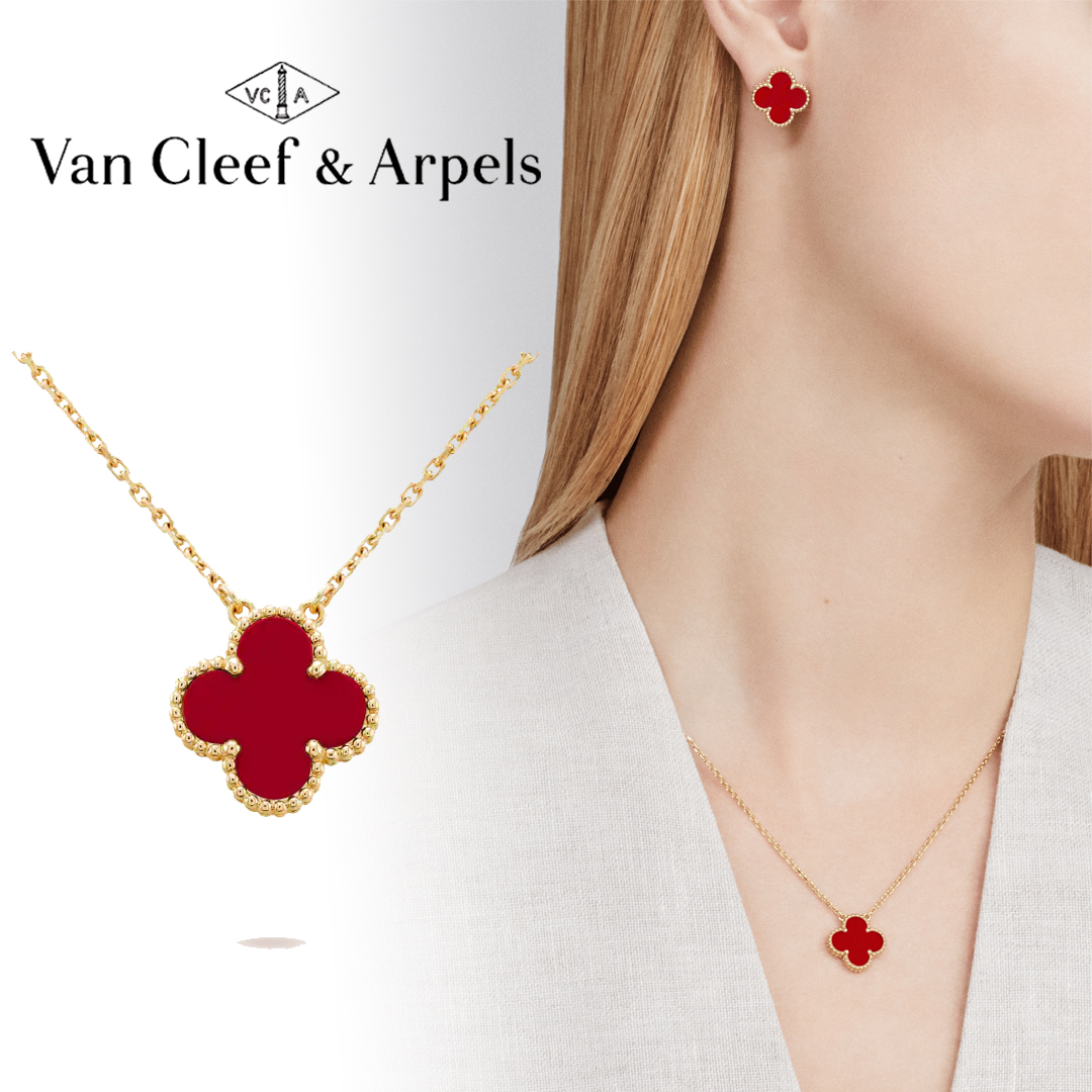 【国内発送/直営店】ヴァン クリーフ&アーペル（Van Cleef & Arpels）ネックレス ヴィンテージアルハンブラ★Vintage Alhambraペンダント♪