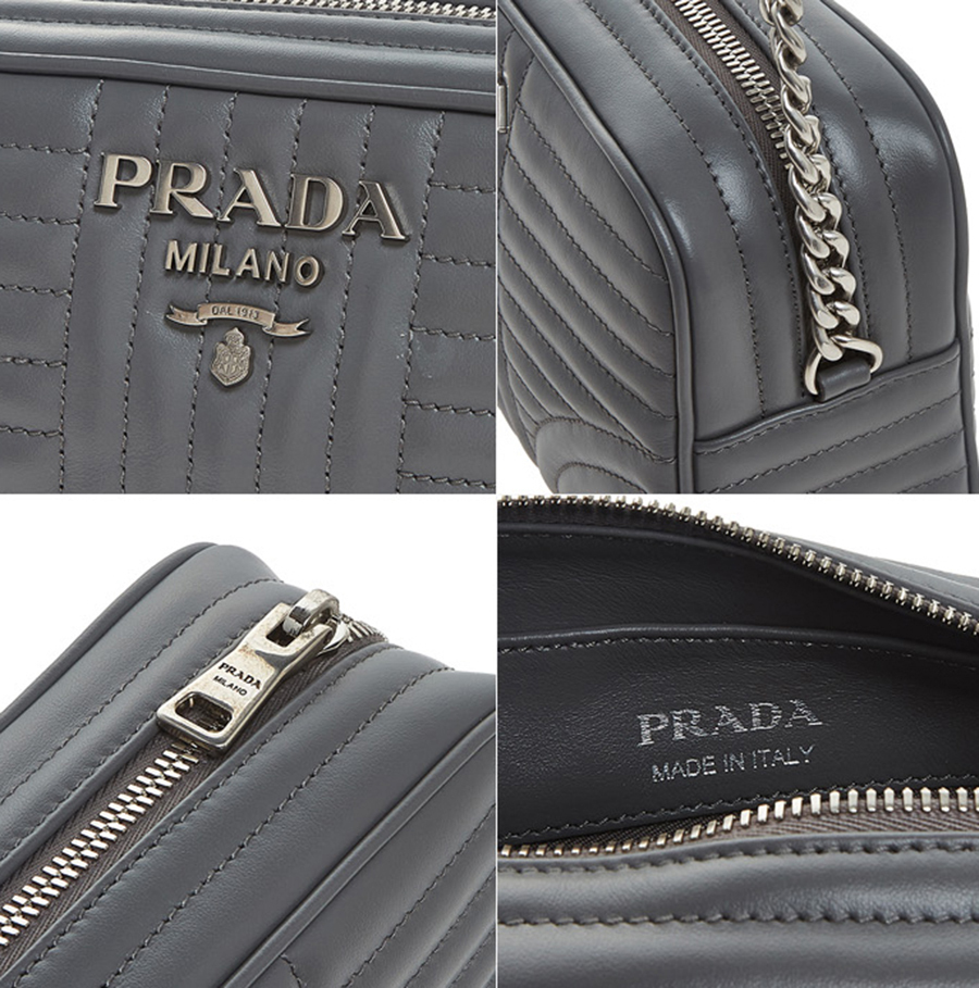 PRADA プラダ ダイアグラム レザーバッグ