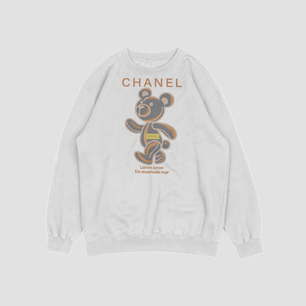 CHANEL カートゥーンプリントラウンドネックスウェット クル