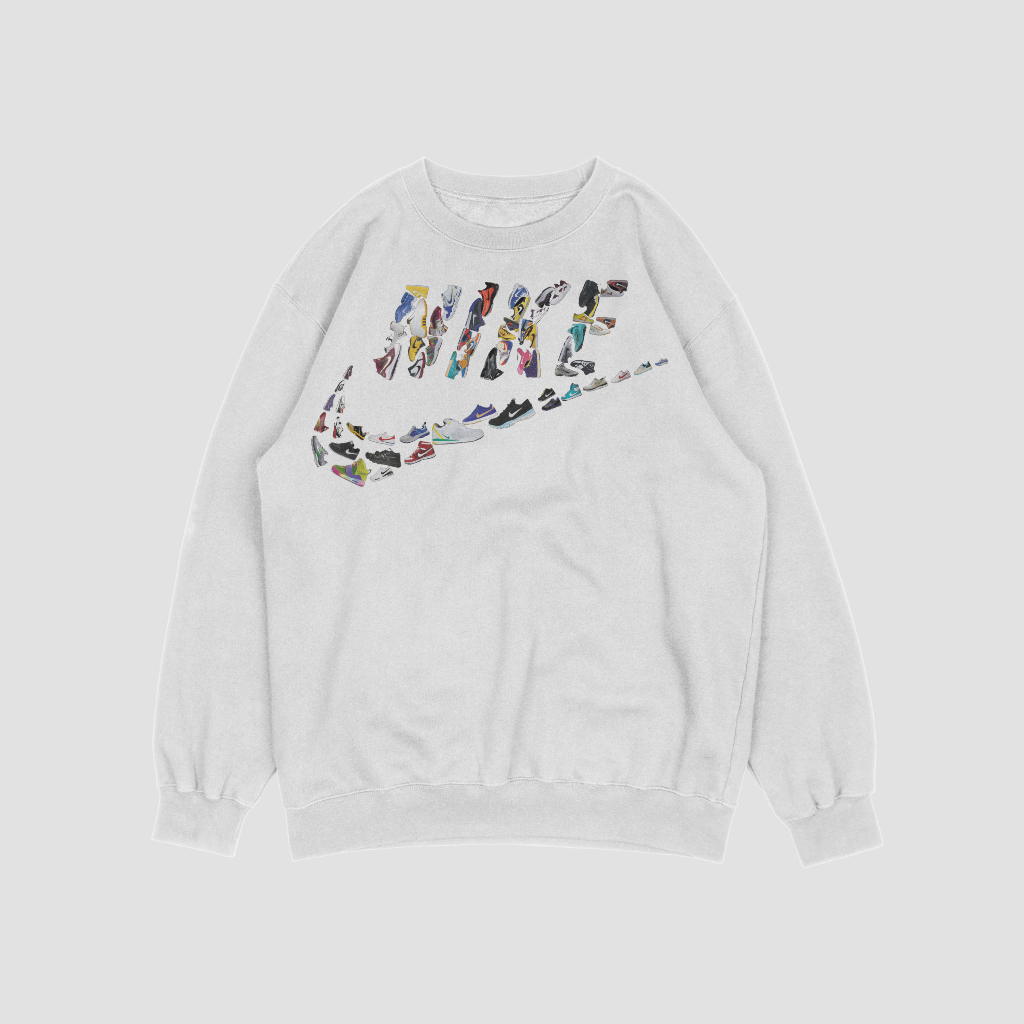 NIKEスウェット クル パーカー プリント  綿　男女兼用