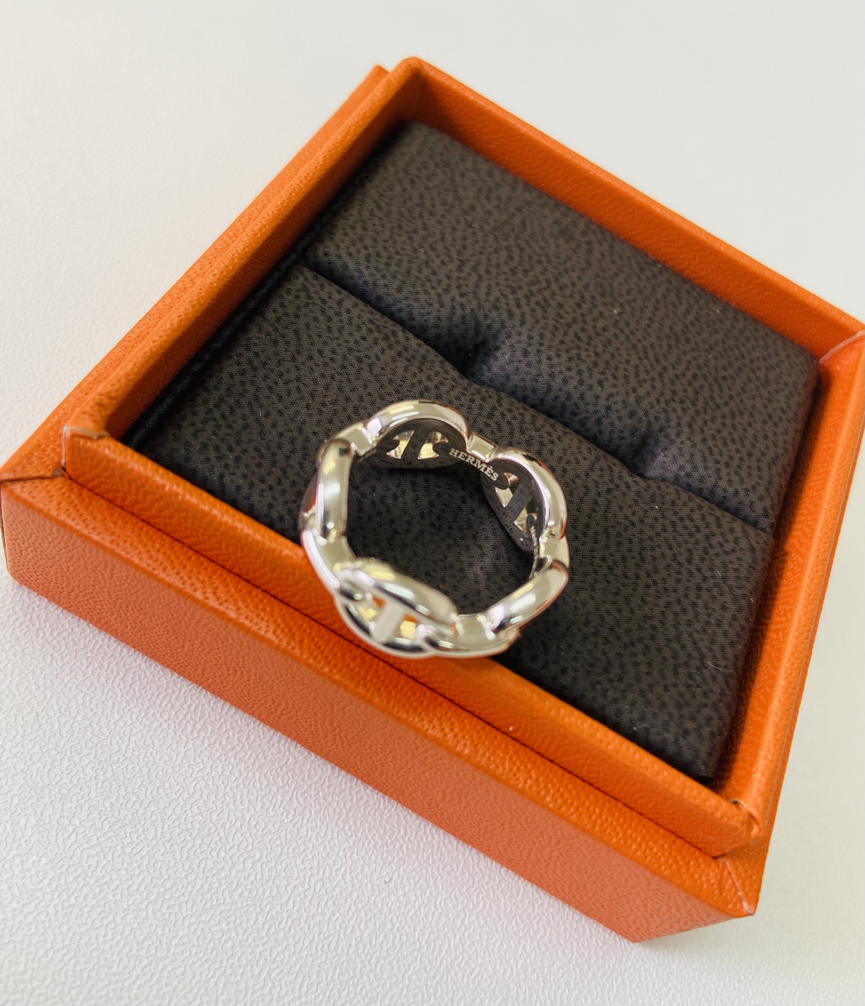 国内即発 新品 HERMES エルメス アンシェネ リング 指輪 ジュエリー