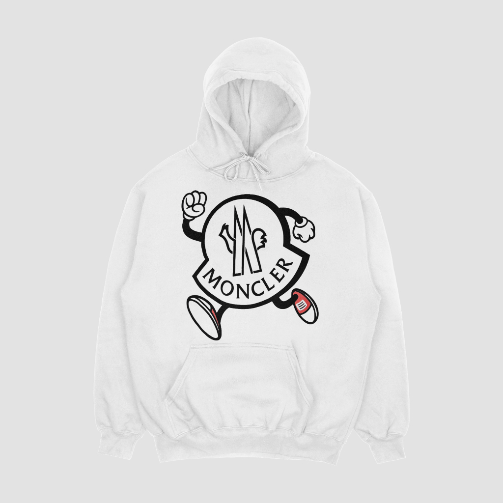 MONCLERスウェット クル パーカー プリント  綿　男女兼用