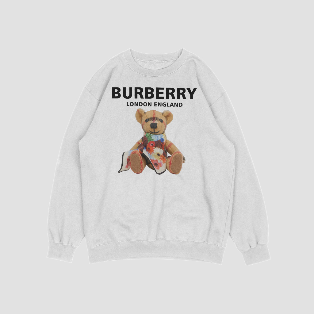 Burberryスウェット クル パーカー プリント  綿　男女兼用