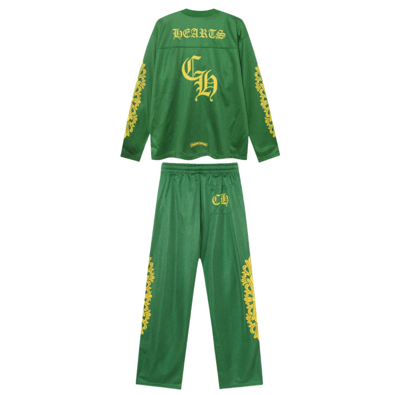 【Chrome Hearts】クロムハーツ マティボーイ グラフィティ レッドメッシュ トラックパンツ 9997