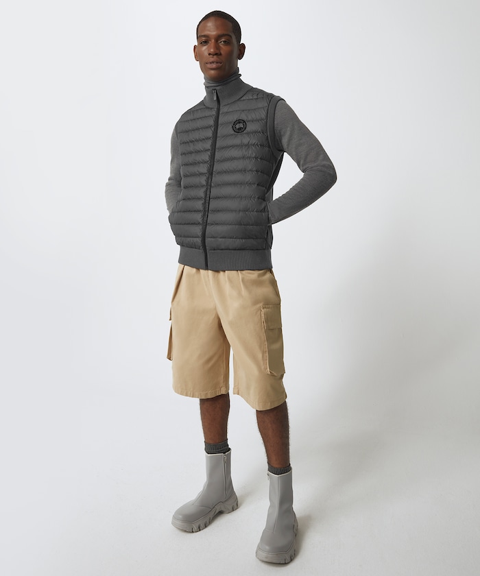 Hybridge Knit Vest Black Label