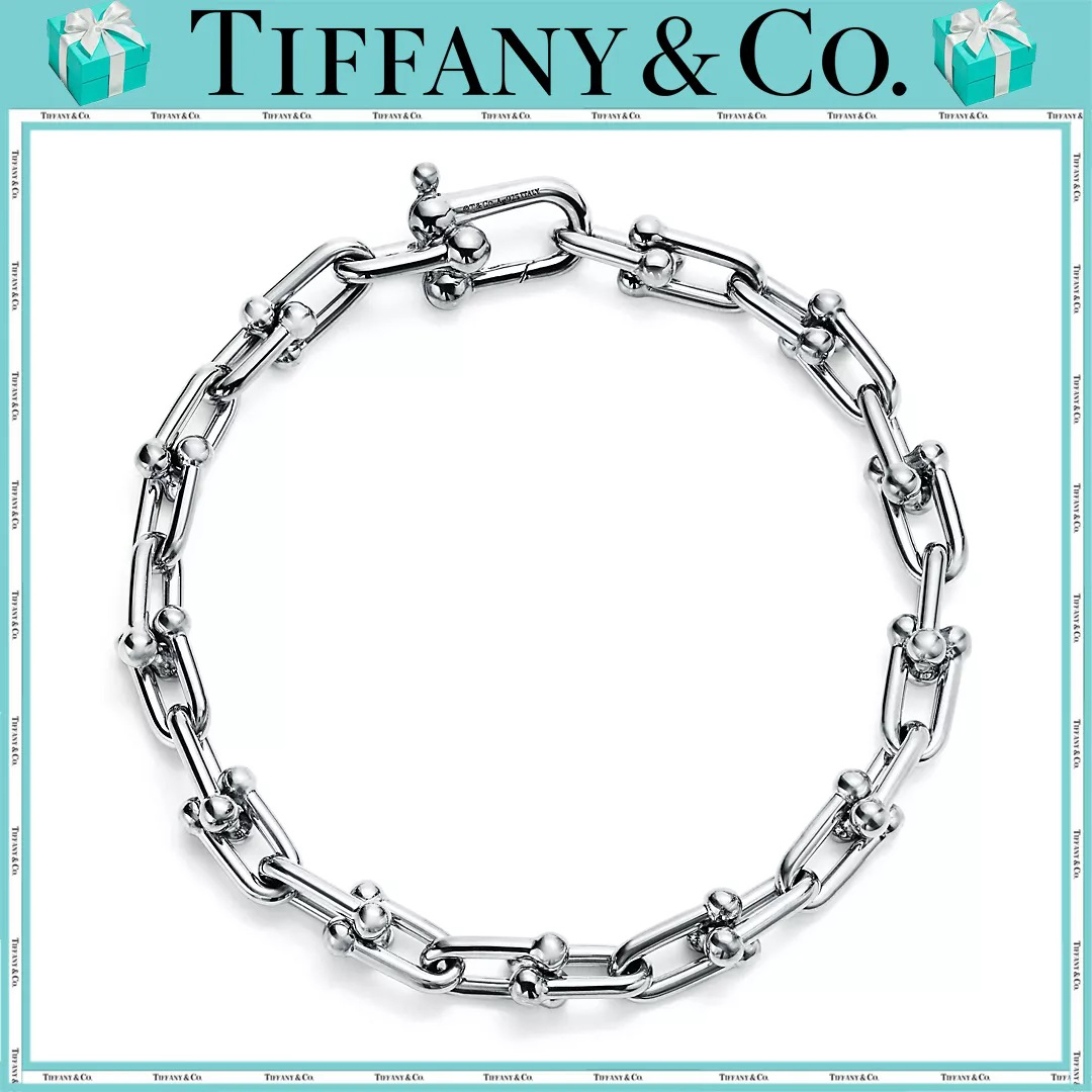 ティファニ/Tiffany ー ハードウェア スモール リンク ブレスレット スターリングシルバー 男女兼用