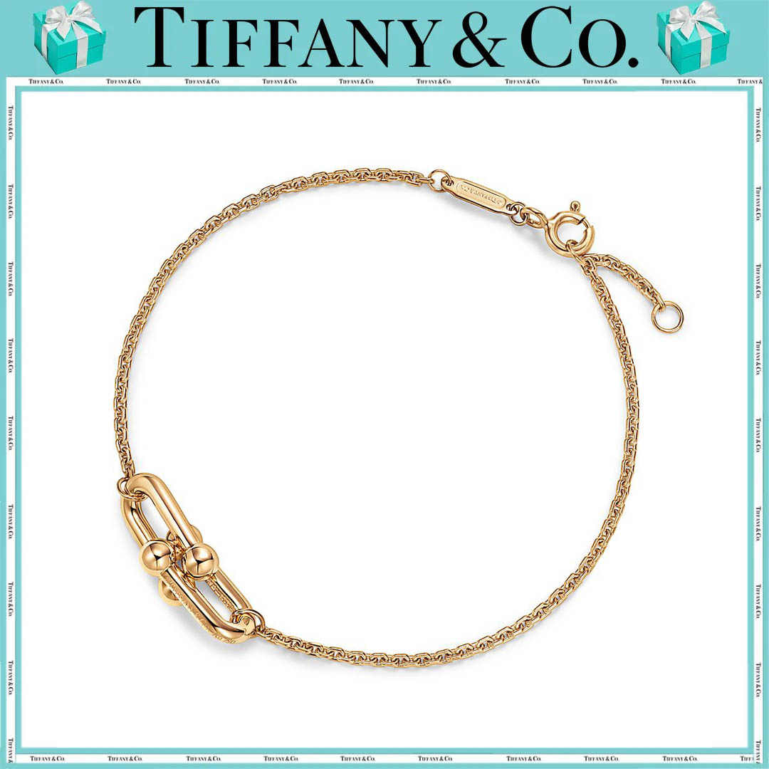 ティファニー/Tiffany ハードウェア ダブル リンク ブレスレット イエローゴールド