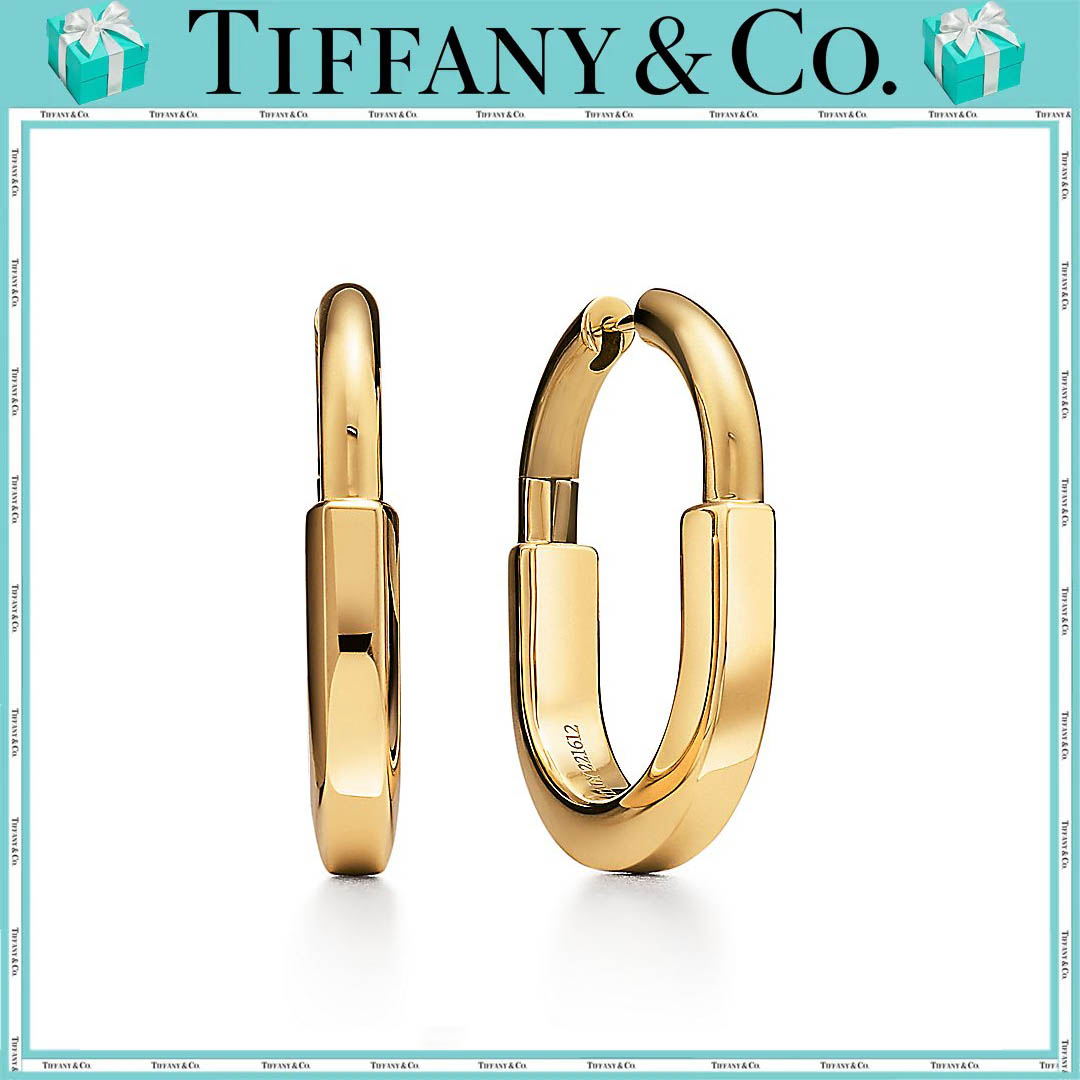 ティファニー/Tiffany ロック ピアス イエローゴールド