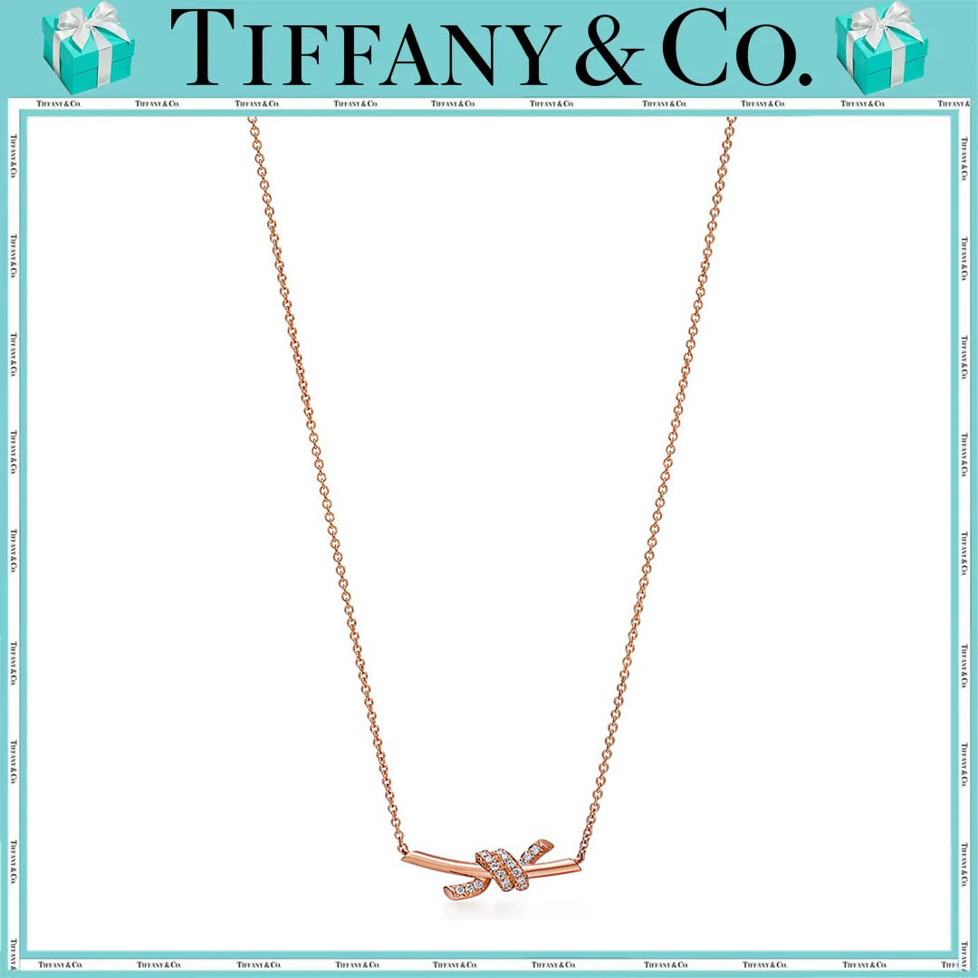 ティファニー/Tiffany ノット ペンダント ダイヤモンド ローズゴールド（スモール）