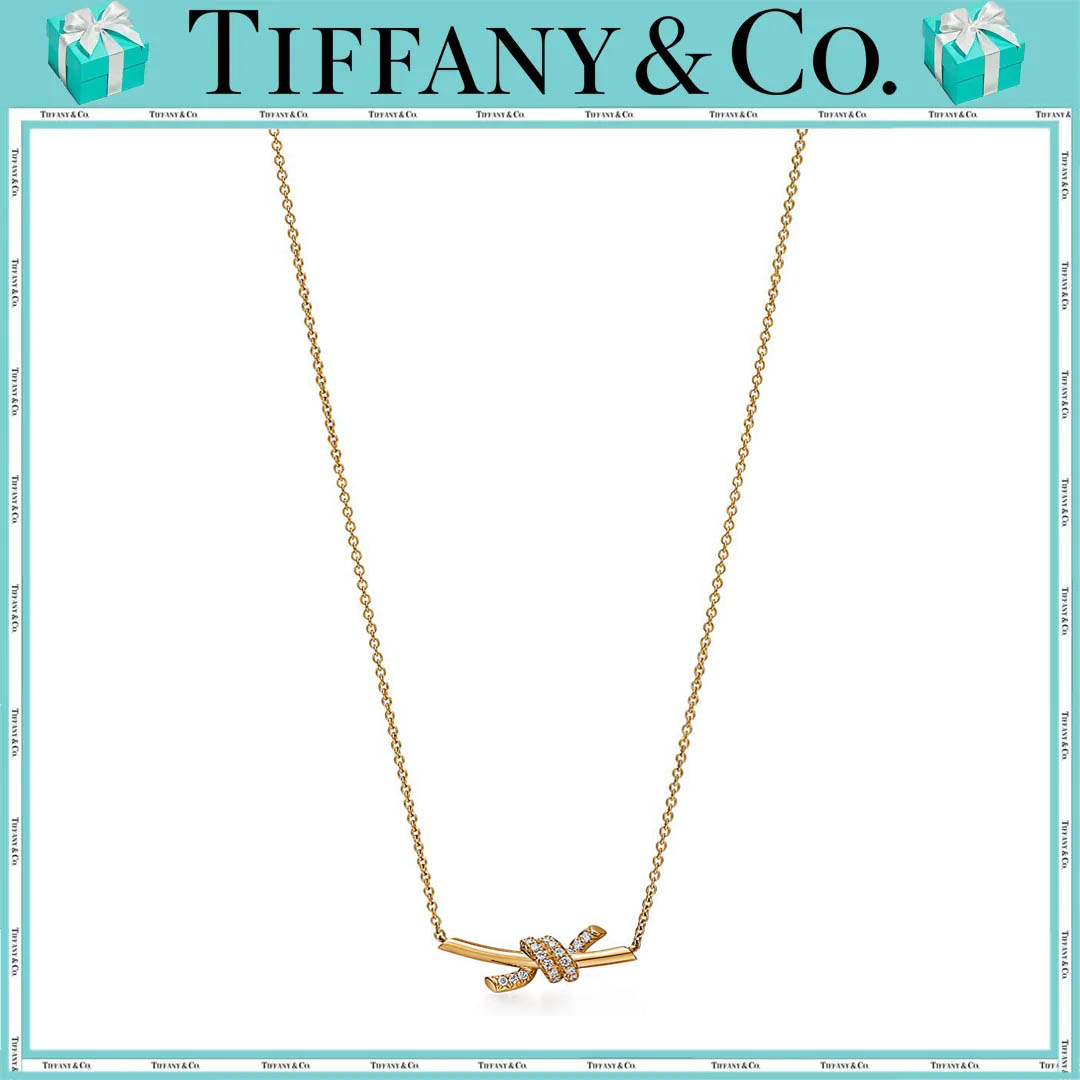 ティファニー/Tiffany ノット ペンダント ダイヤモンド イエローゴールド（スモール）