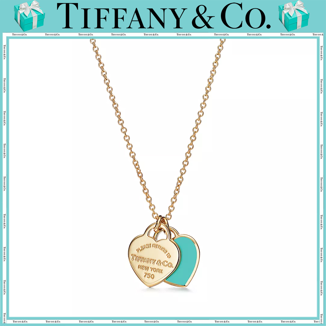 【高品質】【国内発送/直営店】 ティファニー（Tiffany）ミニ ダブル ハート タグ ペンダント